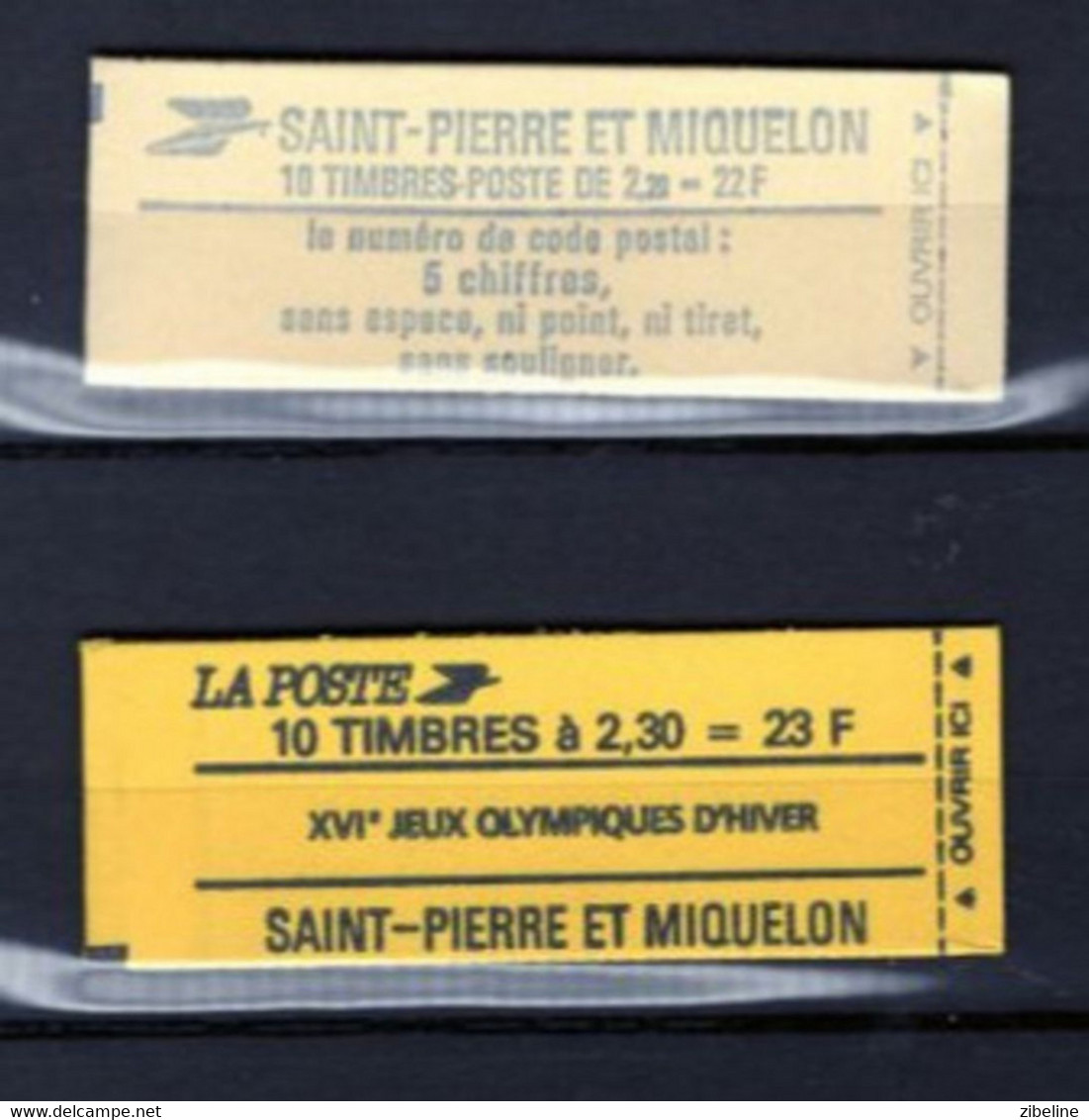 SAINT PIERRE ET MIQUELON 2 CARNETS XX MNH - Booklets