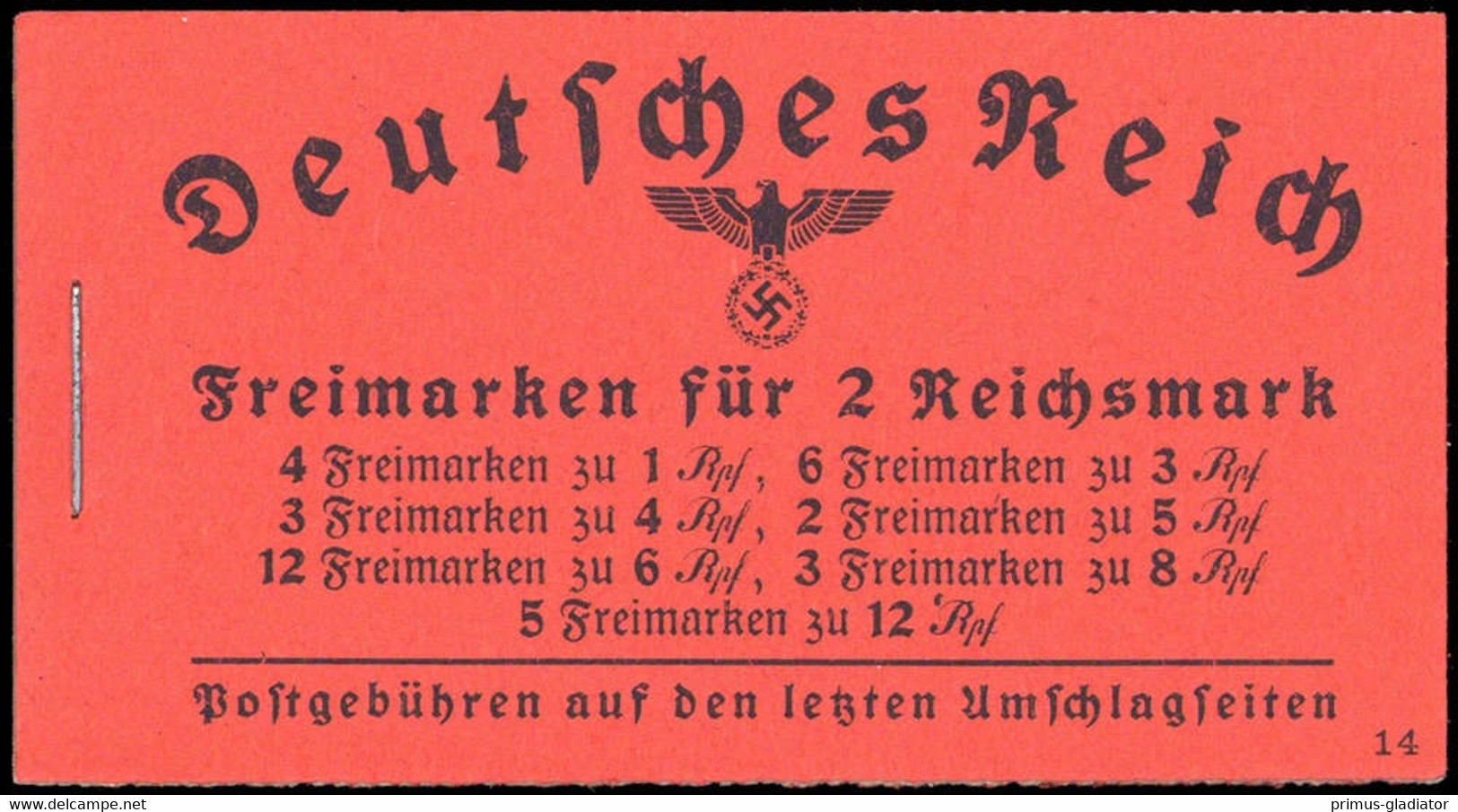 1940, Deutsches Reich, MH 39.4, ** - Booklets