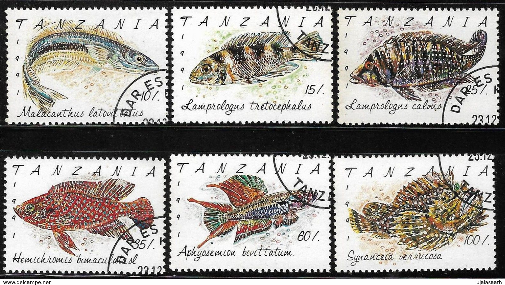 1992- Tanzania, Fish Of Tanzania, 6 Stamps, Mint, High Catalogue Value. - Tanzania (1964-...)