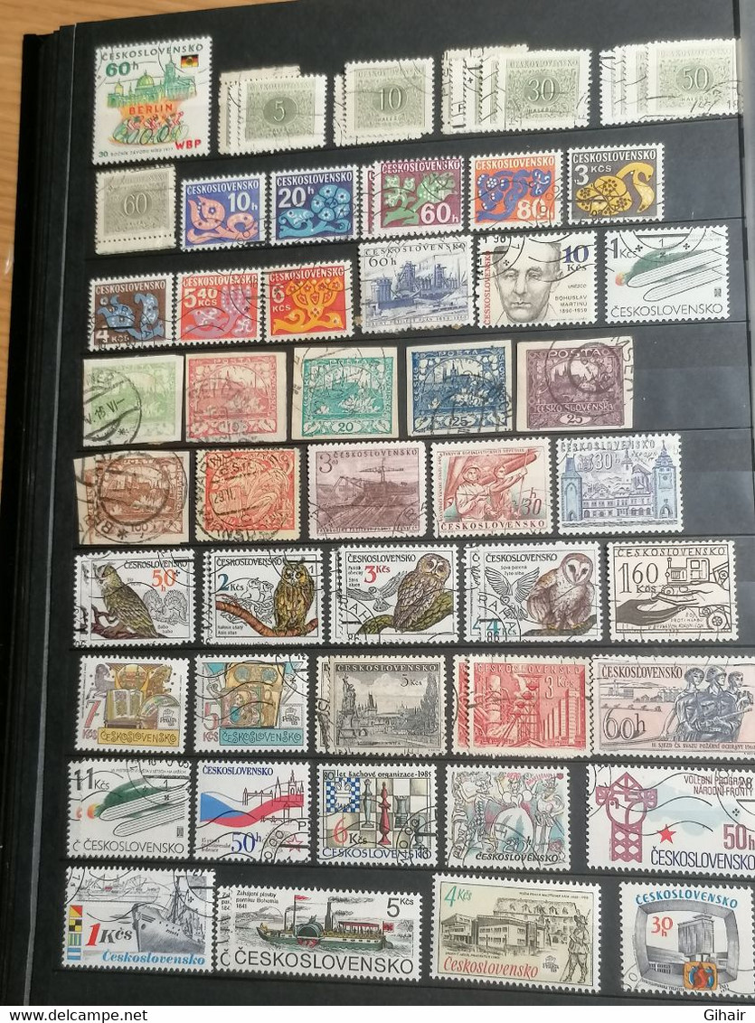 Timbres De Tchécoslovaquie - Collections, Lots & Séries