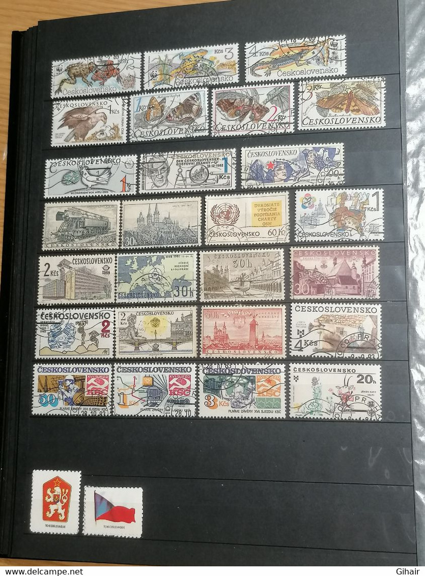 Timbres De Tchécoslovaquie - Collections, Lots & Séries