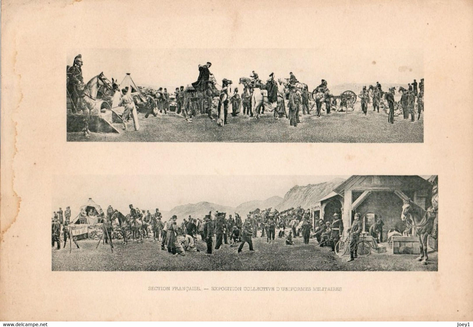Photo Gravure Exposition Universelle 1900  ,section Française Exposition Collective Uniforme. - Non Classificati