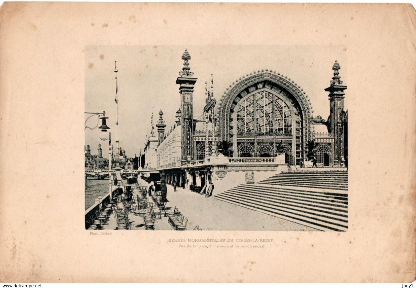 Photo Gravure Exposition Universelle 1900, Serres Monumentales Du Cours La Reine, Photo Liébert - Sin Clasificación