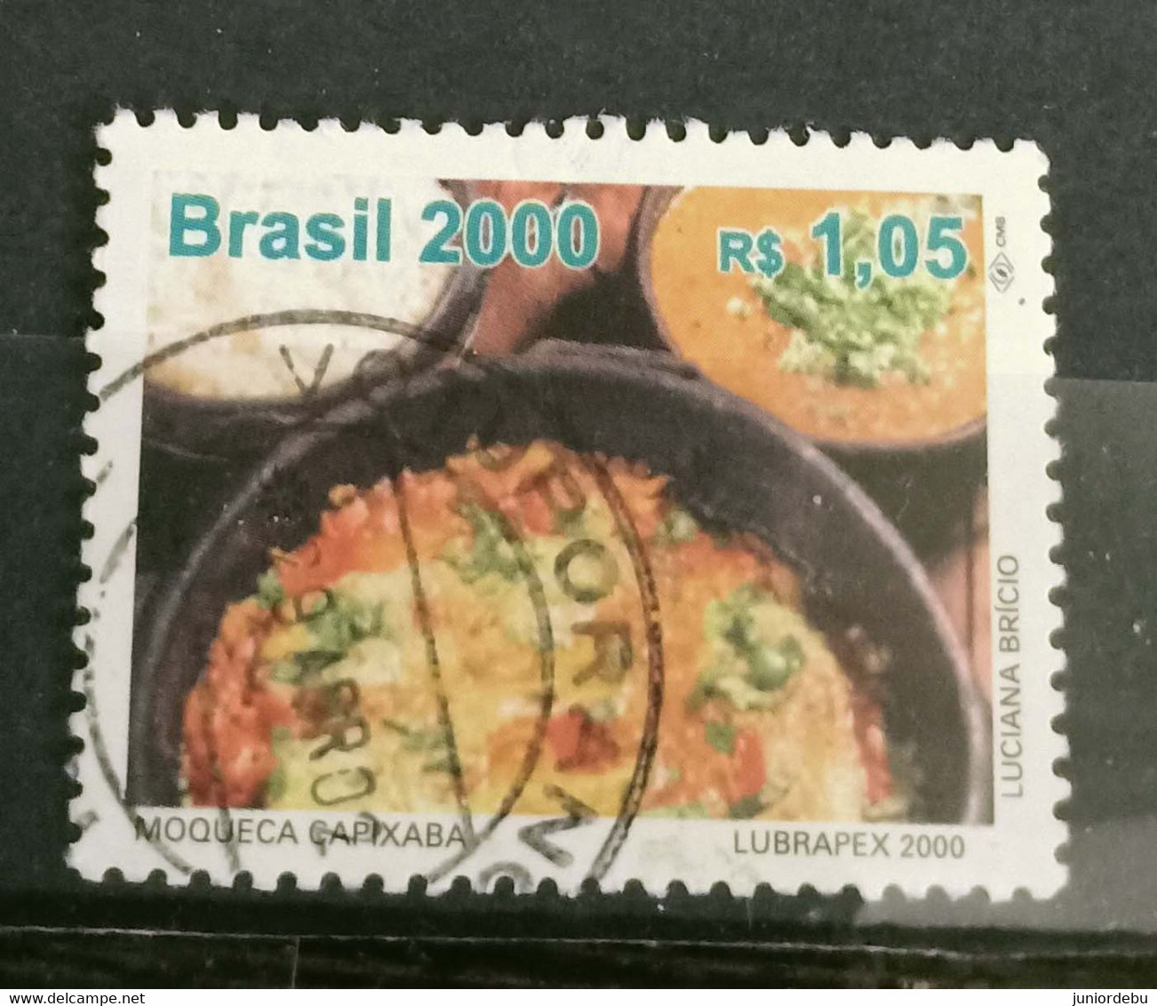 Brasil  - 2000  - International Stamp Exhibition "Lubrapex 2000" - Salvador, Brazil - Cultural Dish, - USED. ( D) - Usati