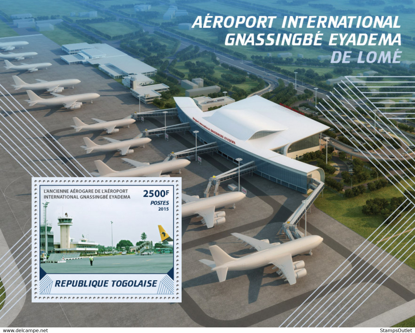 2015 TOGO MNH. AIRPORT OF LOMÉ   |  Yvert&Tellier Code: 1042  |  Michel Code: 6857 / Bl.1188 - Togo (1960-...)