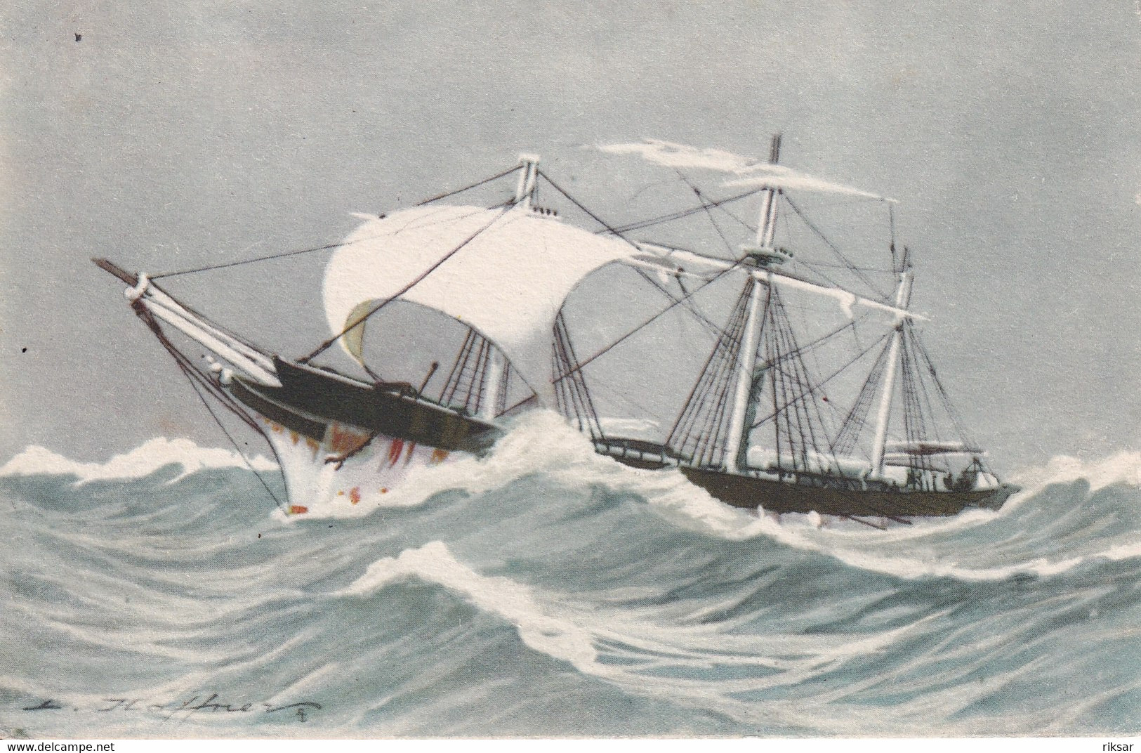 ILLUSTRATEUR HAFFNER(BATEAU DE VOILIER) - Haffner