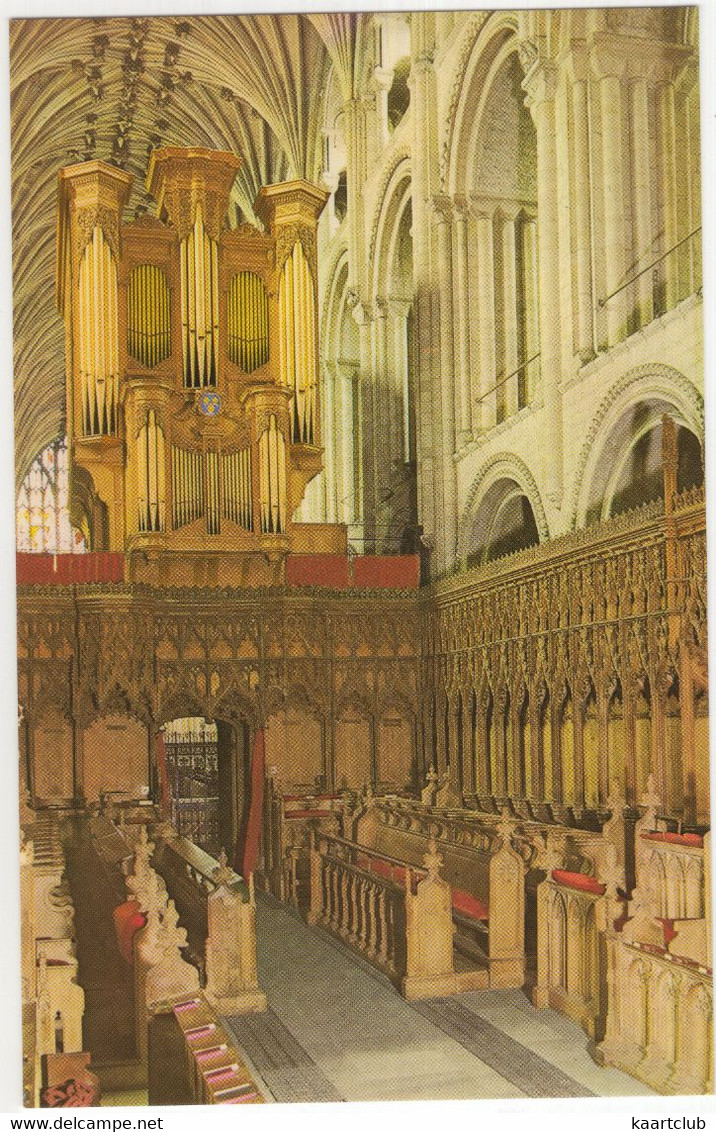 The Choir Looking West, Norwich Cathedral - (Norfolk, England) - ORGAN / ORGUE / ORGEL - Norwich