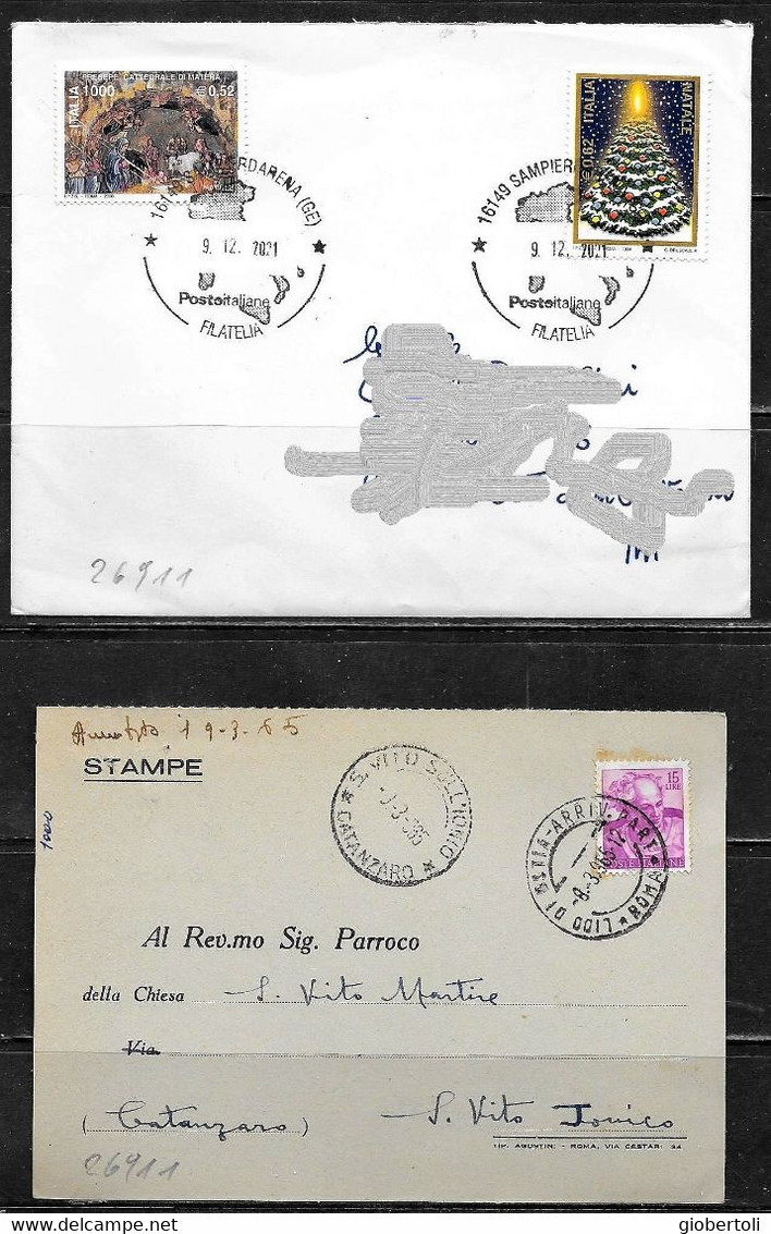 Italia/Italy/Italie: Lotto Di 6 Documenti Postali, Lot Of 6 Postal Documents. Loto Di 6 Documents Postaux - Lotti E Collezioni