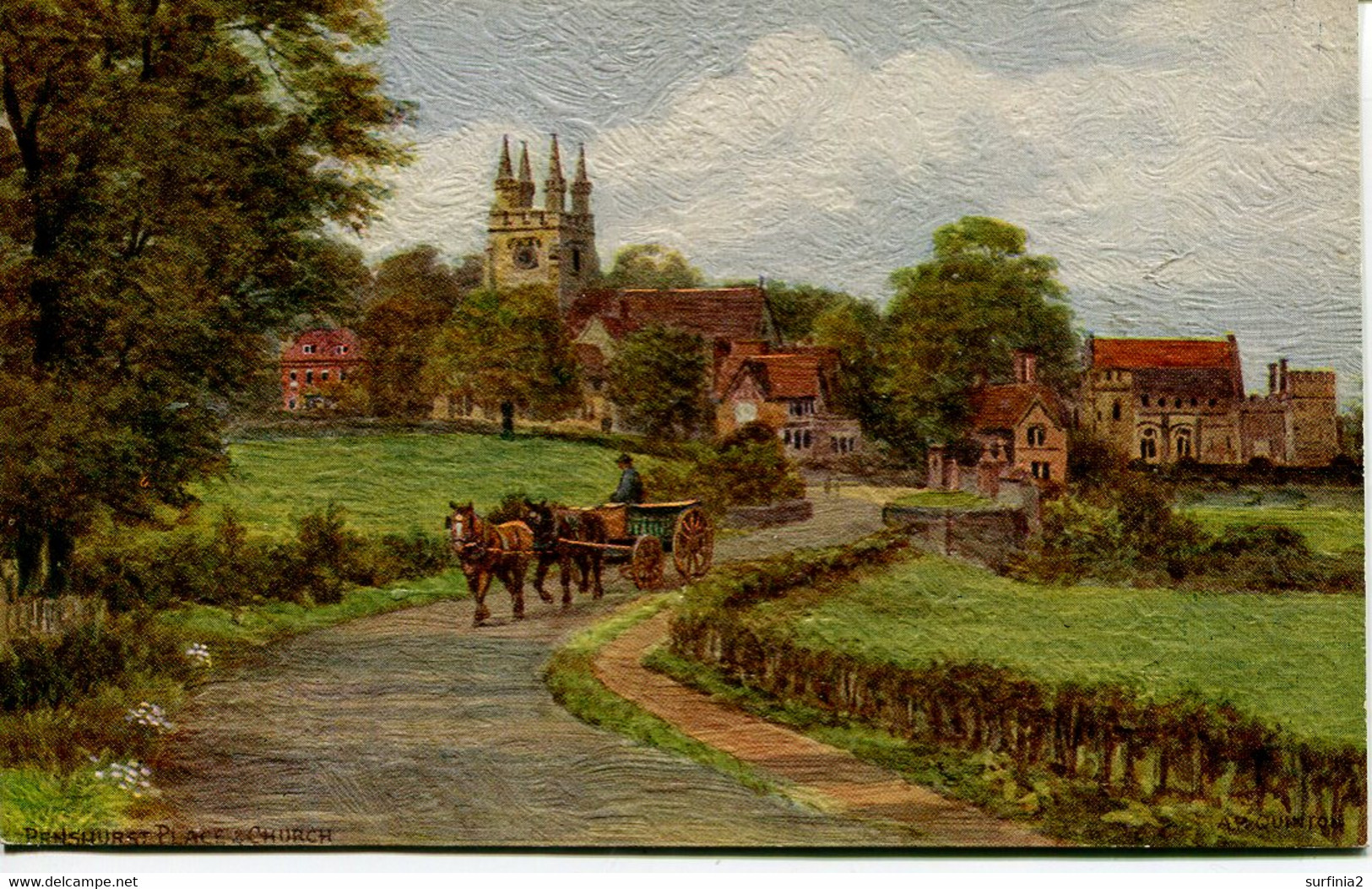 A R QUINTON - SALMON 3027 - PENSHURST PLACE And CHURCH - OIL FASCISM - Quinton, AR