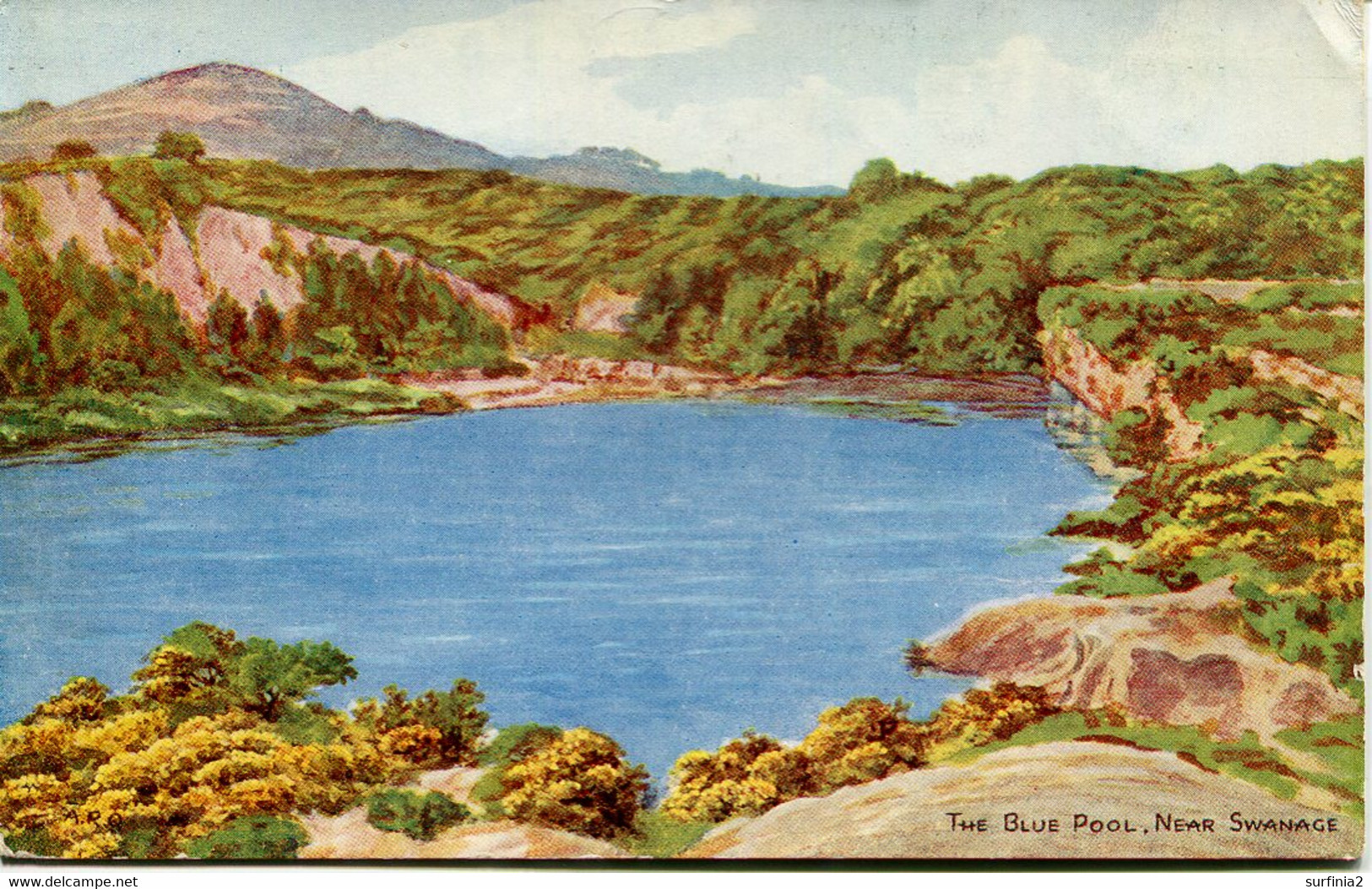 A R QUINTON - SALMON 4016 - THE BLUE POOL, Nr SWANAGE - Quinton, AR