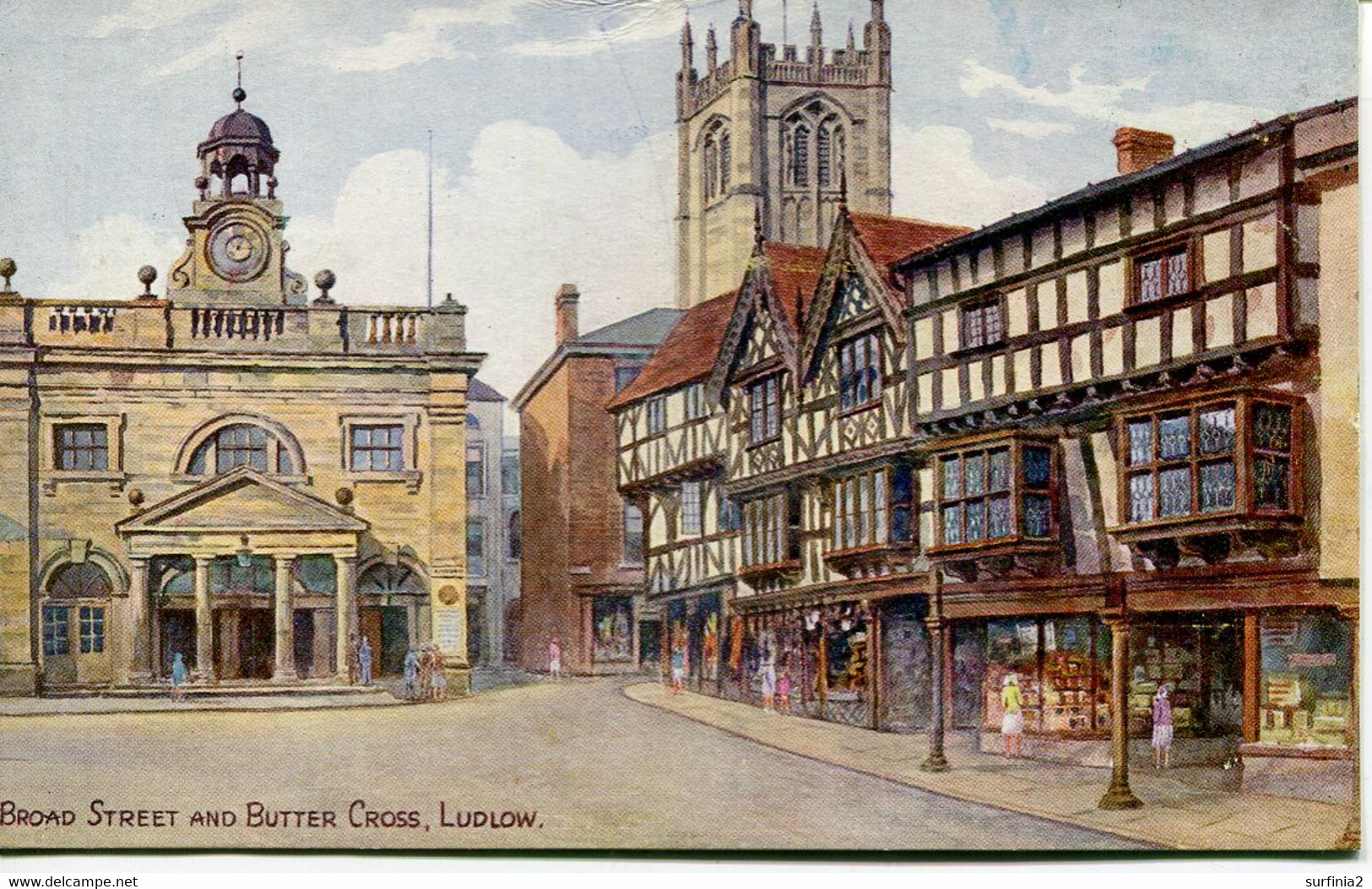 A R QUINTON - SALMON - 1963 - BROAD STREET AND BUTTER CROSS, LUDLOW - NO HORSE/CART - Quinton, AR