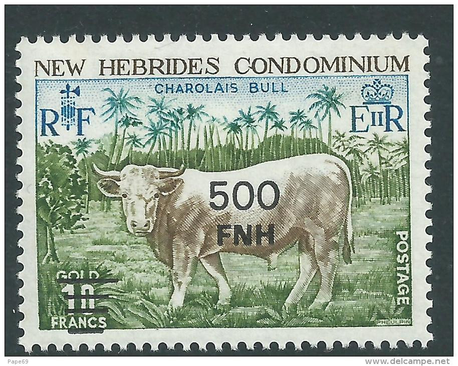 Nouvelles Hébrides N° 475 XX  Série Courante Légende  Anglaise : 500 Fnh Sur 10 F. Sans Charnière TB - Used Stamps