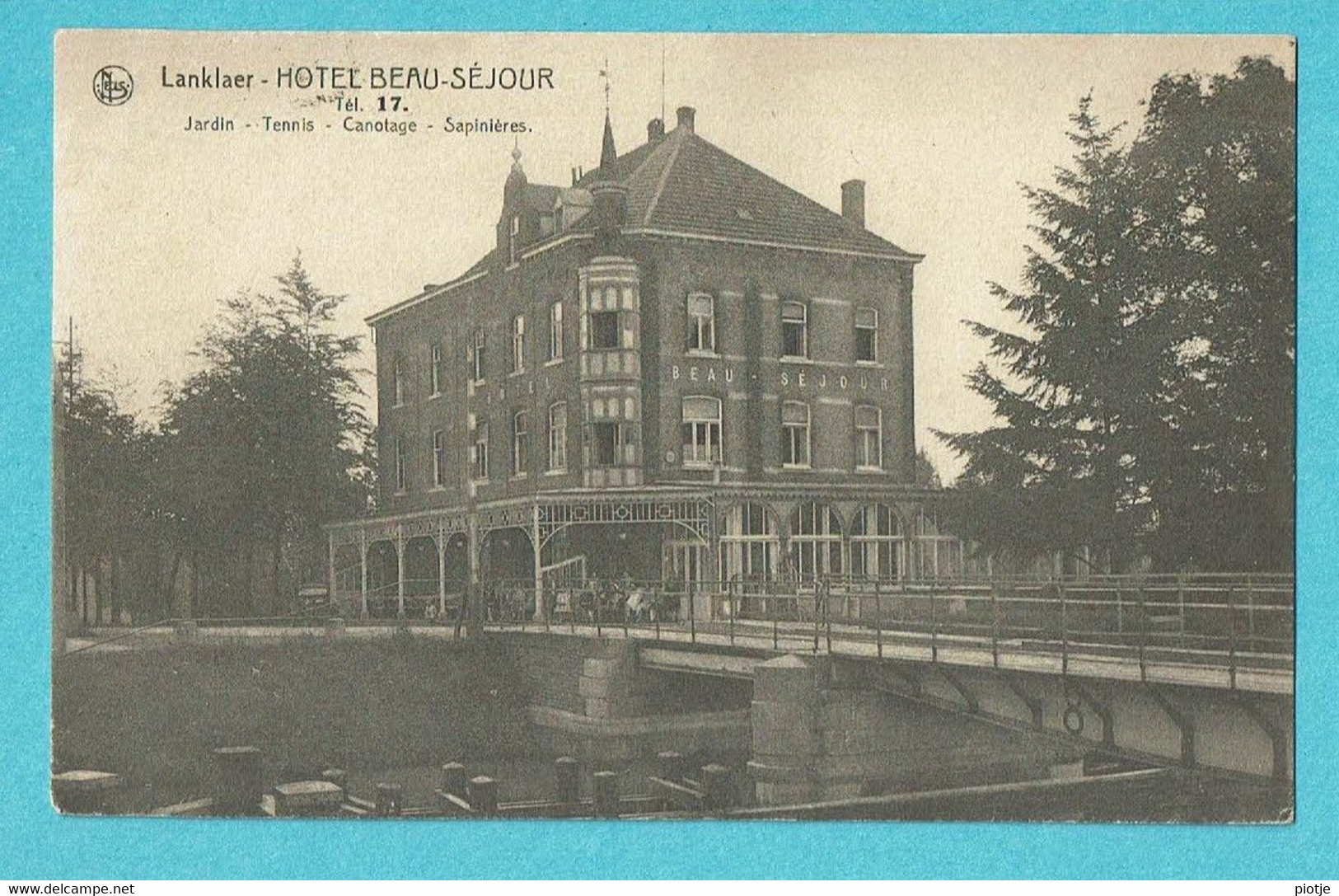 * Lanklaar - Lanklaer (Dilsen Stokkem - Limburg) * (Nels, Photo Nélissen) Hotel Beau Séjour, Jardin, Tennis, Canotage - Dilsen-Stokkem