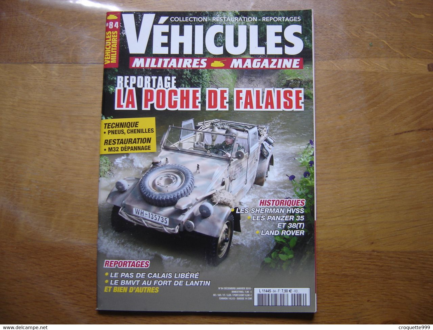 VEHICULES MILITAIRES MAGAZINE 84 Materiel Armee Sommaire En Photo AFFICHE POSTER - Armes