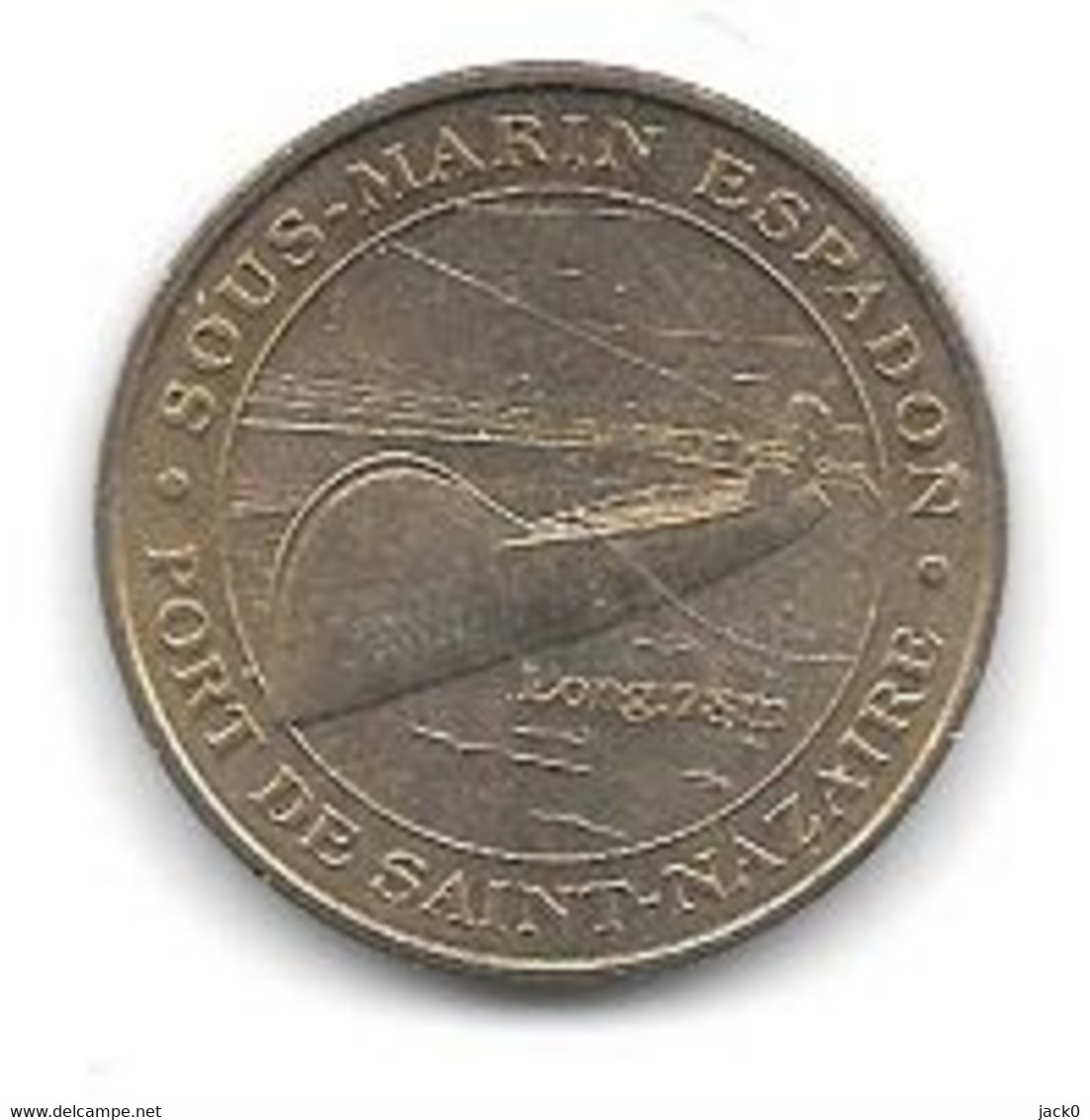 Médaille Touristique  Monnaie  De  Paris  2003, Ville  PORT DE SAINT NAZAIRE, SOUS MARIN ESPADON  ( 44 ) - 2003