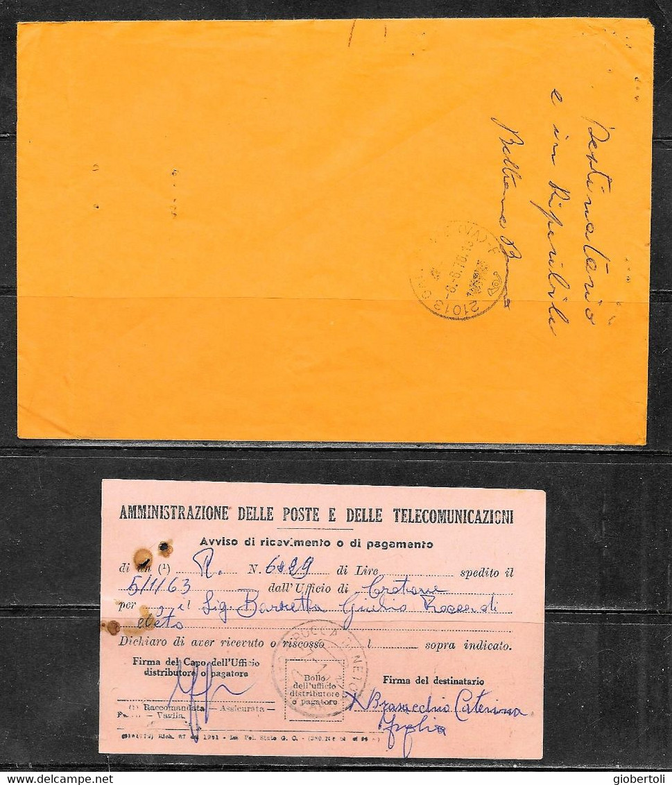 Italia/Italy/Italie: Lotto Di 6 Documenti Postali, Lot Of 6 Postal Documents. Loto Di 6 Documents Postaux - Lotti E Collezioni