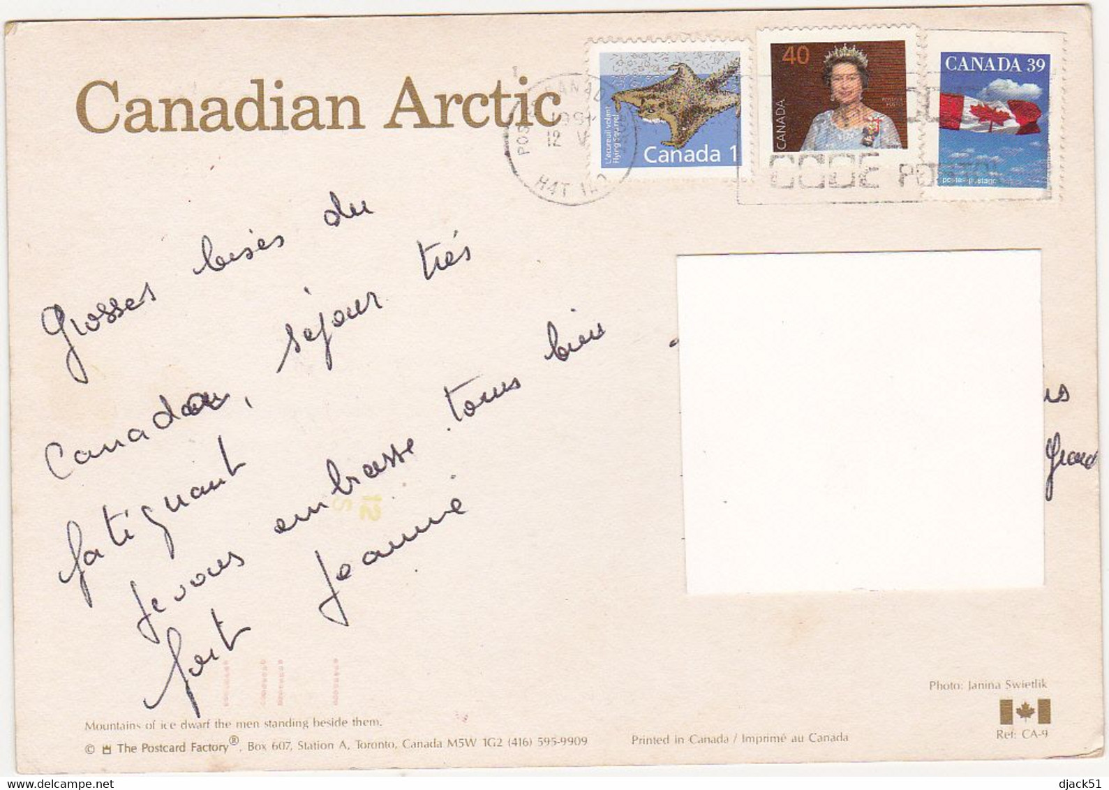 Canada - Canadian Arctic - Timbres - Stamps - 1991 - Cartes Modernes