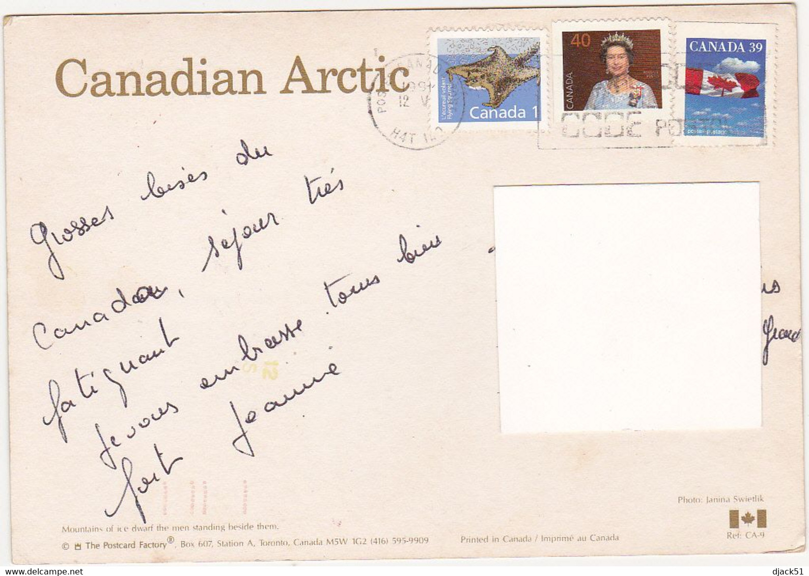Canada - Canadian Arctic - Timbres - Stamps - 1991 - Moderne Ansichtskarten