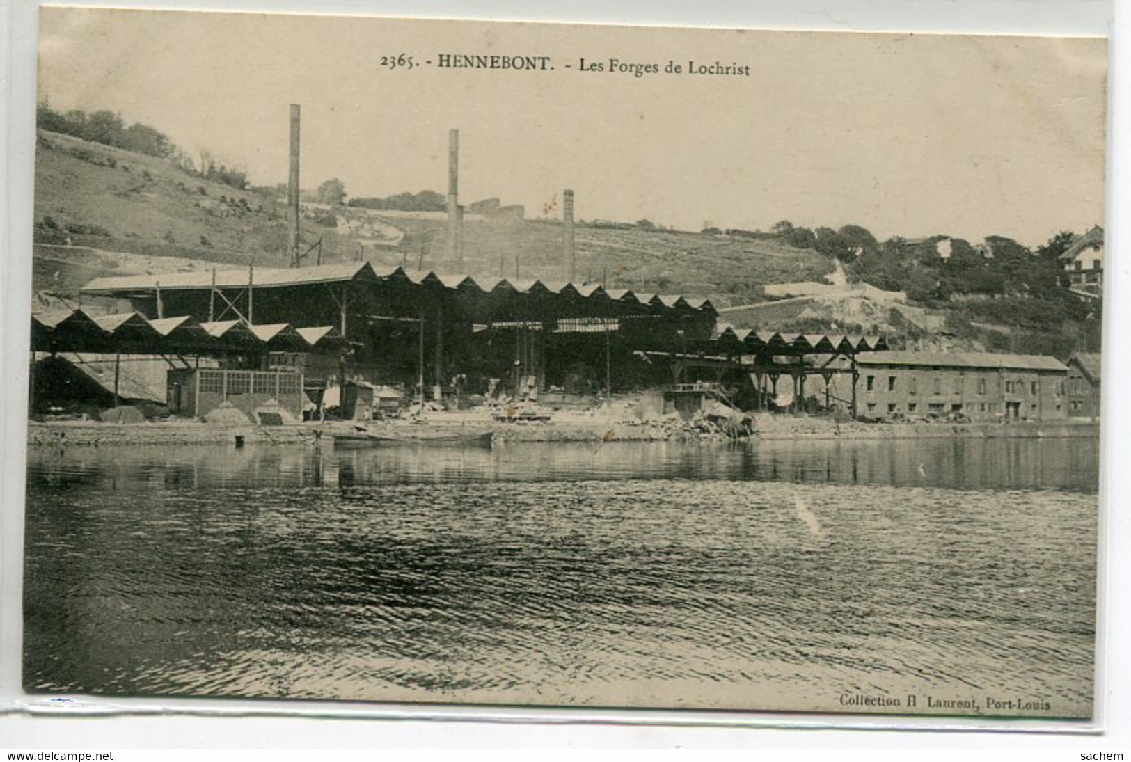 56 HENNEBONT Usine Les Forges De Lochrist Coll H Laurent No 2365  - 1910   D17 2020 - Hennebont