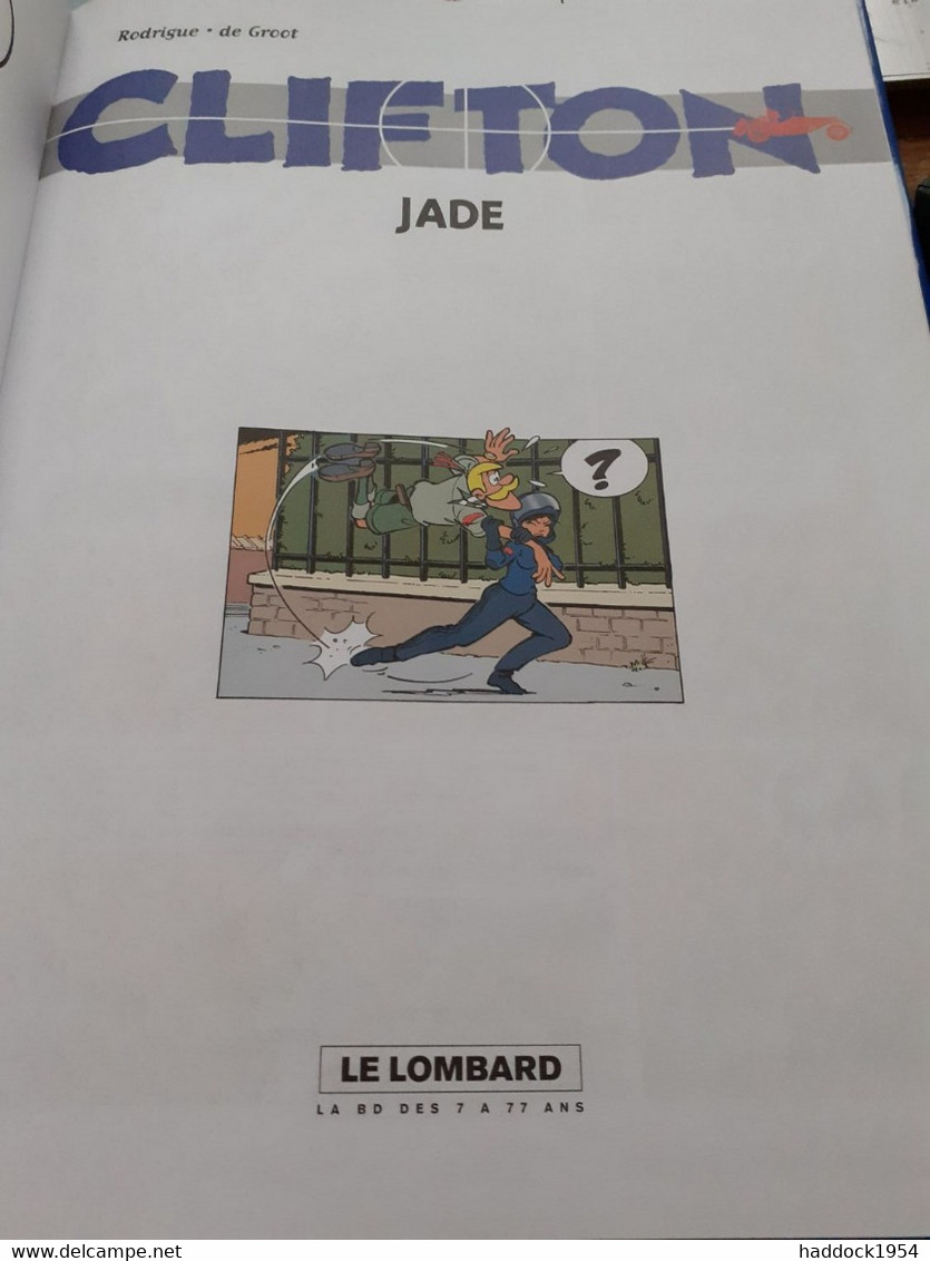 Jade RODRIGUE DE GROOT Le Lombard 2003 - Clifton