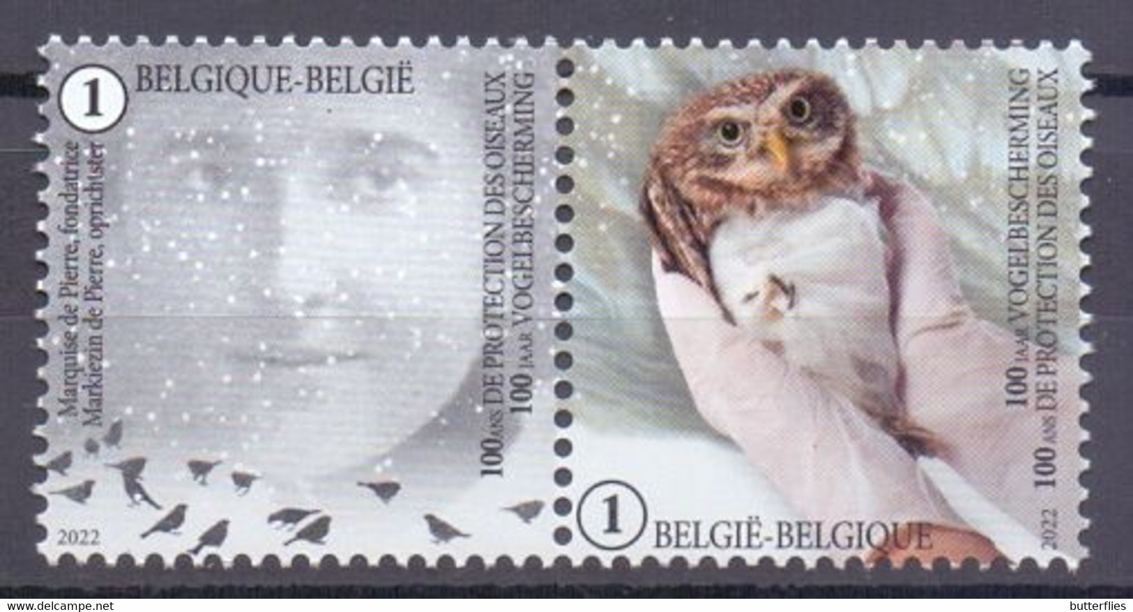 Belgie - 2022 ** 100 Jaar Vogelbescherming  ** - Ongebruikt