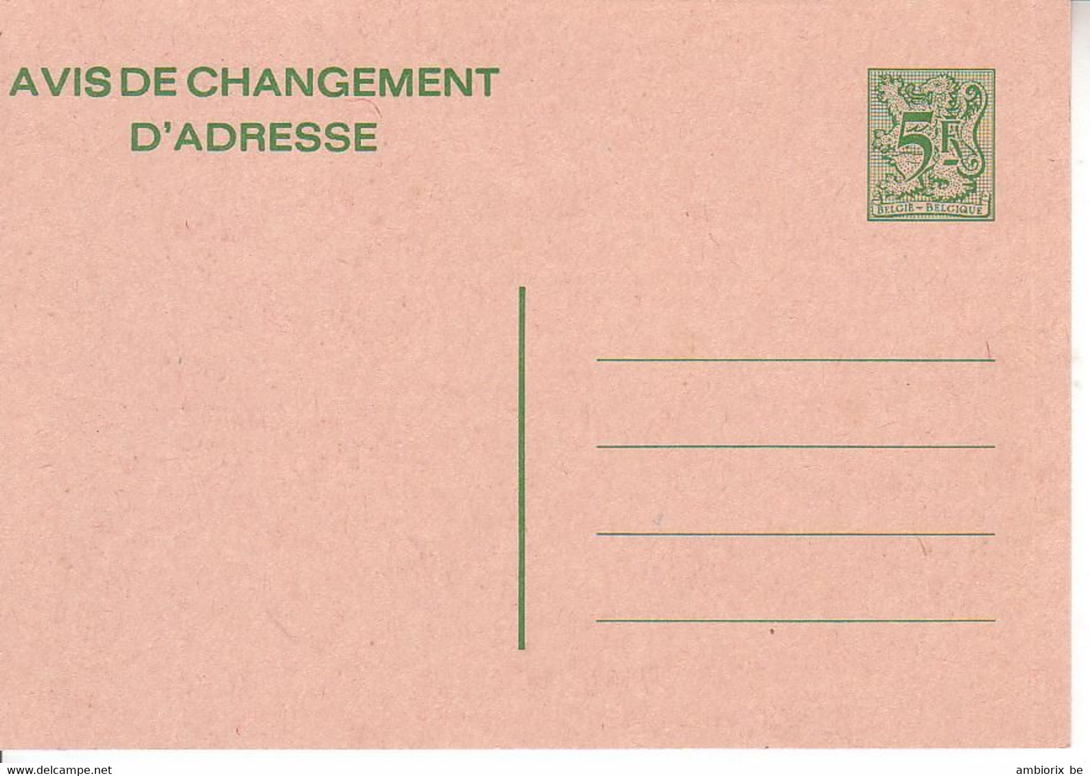 Avis De Changement D'adresse 22 F - 22 III - Addr. Chang.