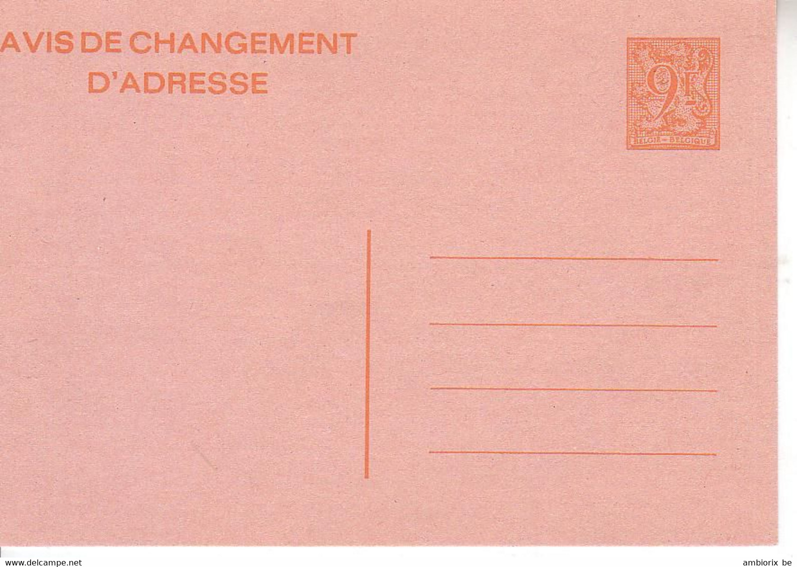 Avis De Changement D'adresse 26 F -  26 III - Adreswijziging