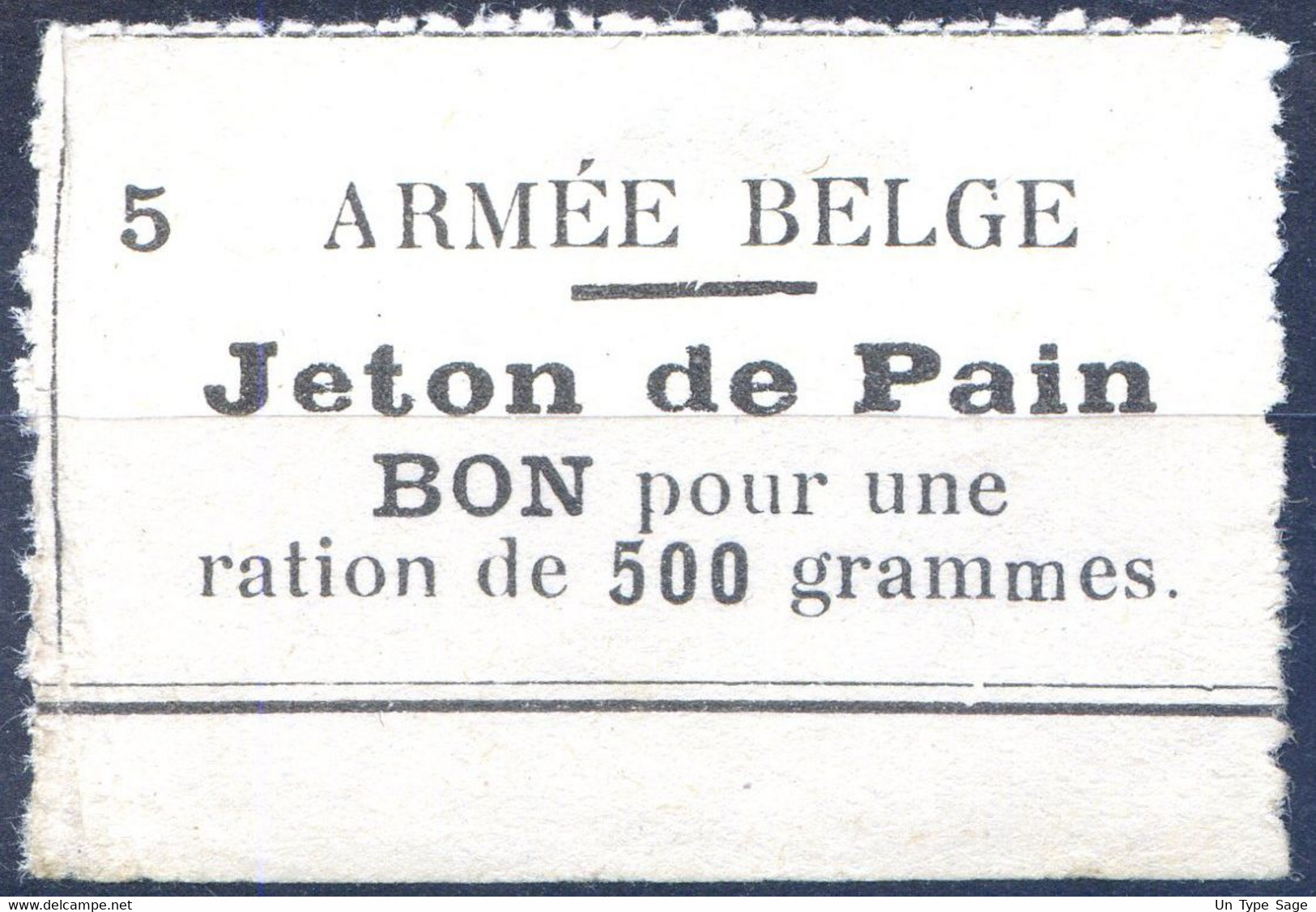 Belgique - Jeton De Pain - Armée Belge - (F2107) - Sonstige & Ohne Zuordnung