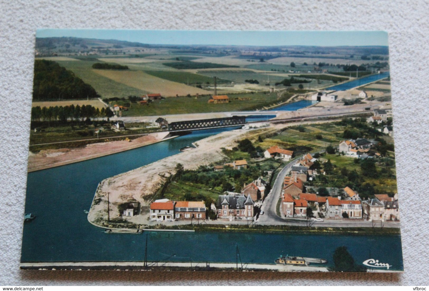 Cpm, Pont L'Evêque, Vue Aérienne, Jonction Canal Du Nord, Oise 60 - Autres & Non Classés