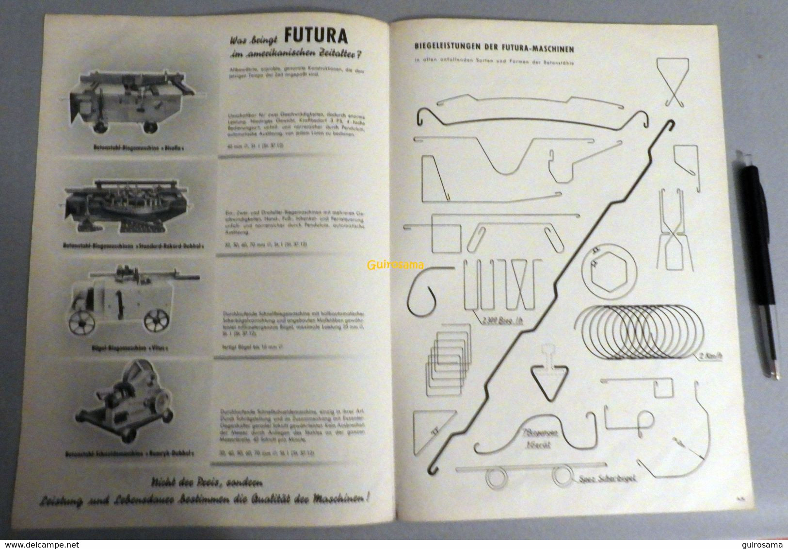 Futura Maschinen - Dess Ed. Freutel - 1954 - Automobilismo