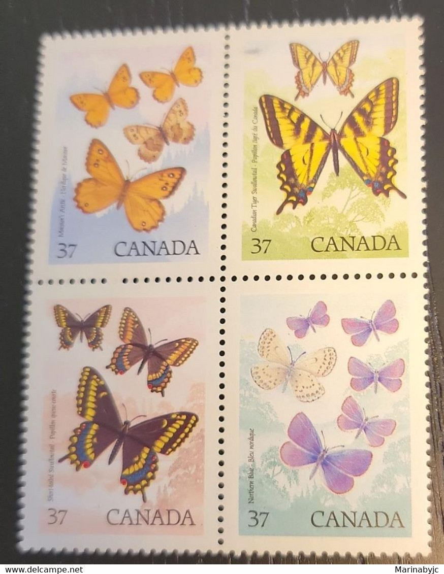 SP) 1998 CANADA, BUTTERFLIES, VANCOUVER INTERNATIONAL ENTOMOLOGICAL CONFERENCE, COMPLETE SERIES, MNH - Altri & Non Classificati