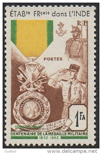 Détail De La Série - Médaille Militaire Inde N° 258 ** - 1952 Centenaire De La Médaille Militaire