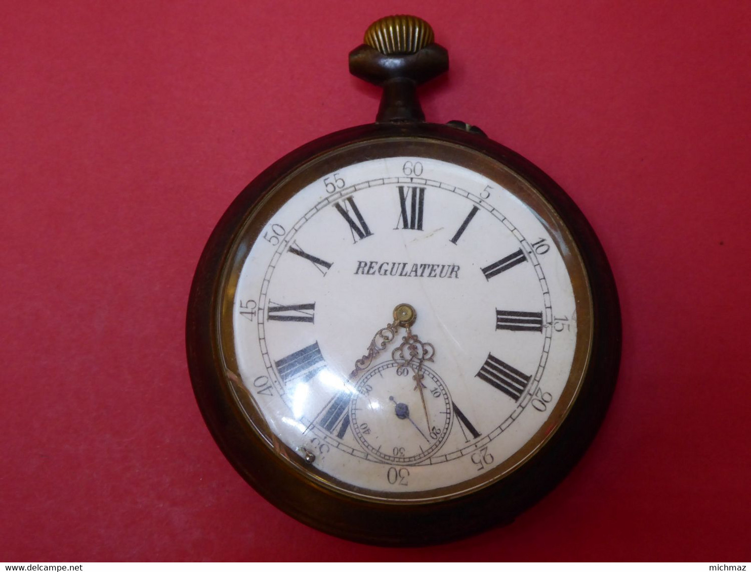 MONTRE GOUSSET ANCIENNE REGULATEUR SNCF - Taschenuhren