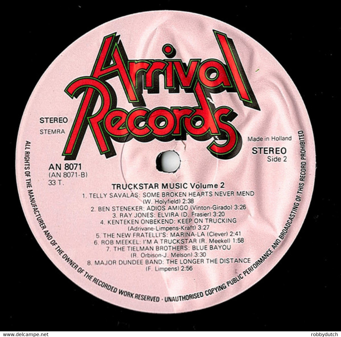 * LP *  TRUCKSTAR MUSIC VOL.2 - VARIOUS ARTISTS (Holland 1981) - Compilaciones