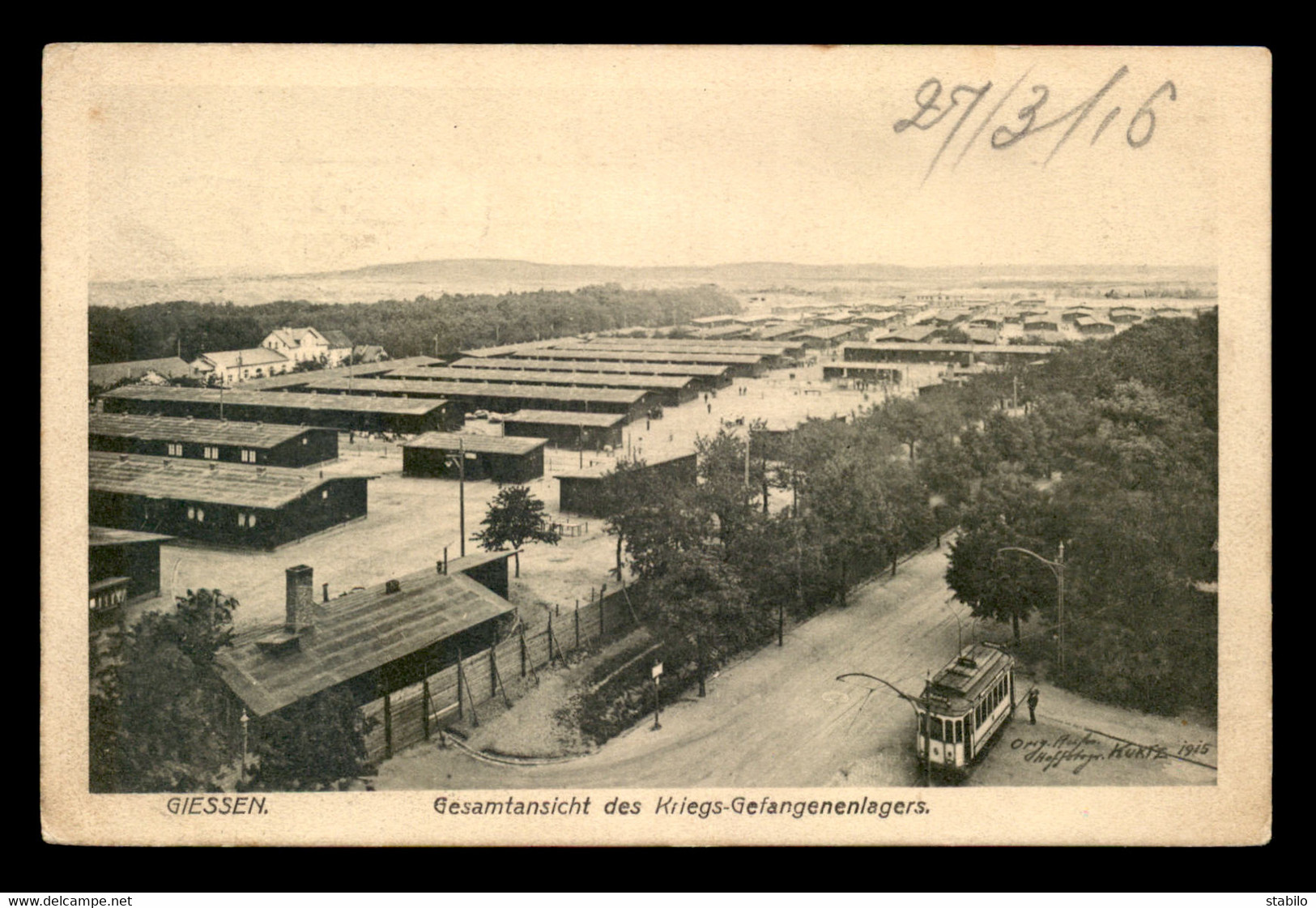 GUERRE 14/18 - CAMP DE PRISONNIERS DE GUERRE DE GIESSEN - Guerra 1914-18