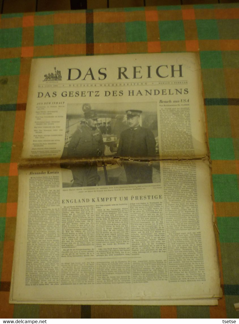 Journal De Propagante Allemand DAS REICH édité Par Le Parti National-socialiste - Février 1941 N°6 - Alemán