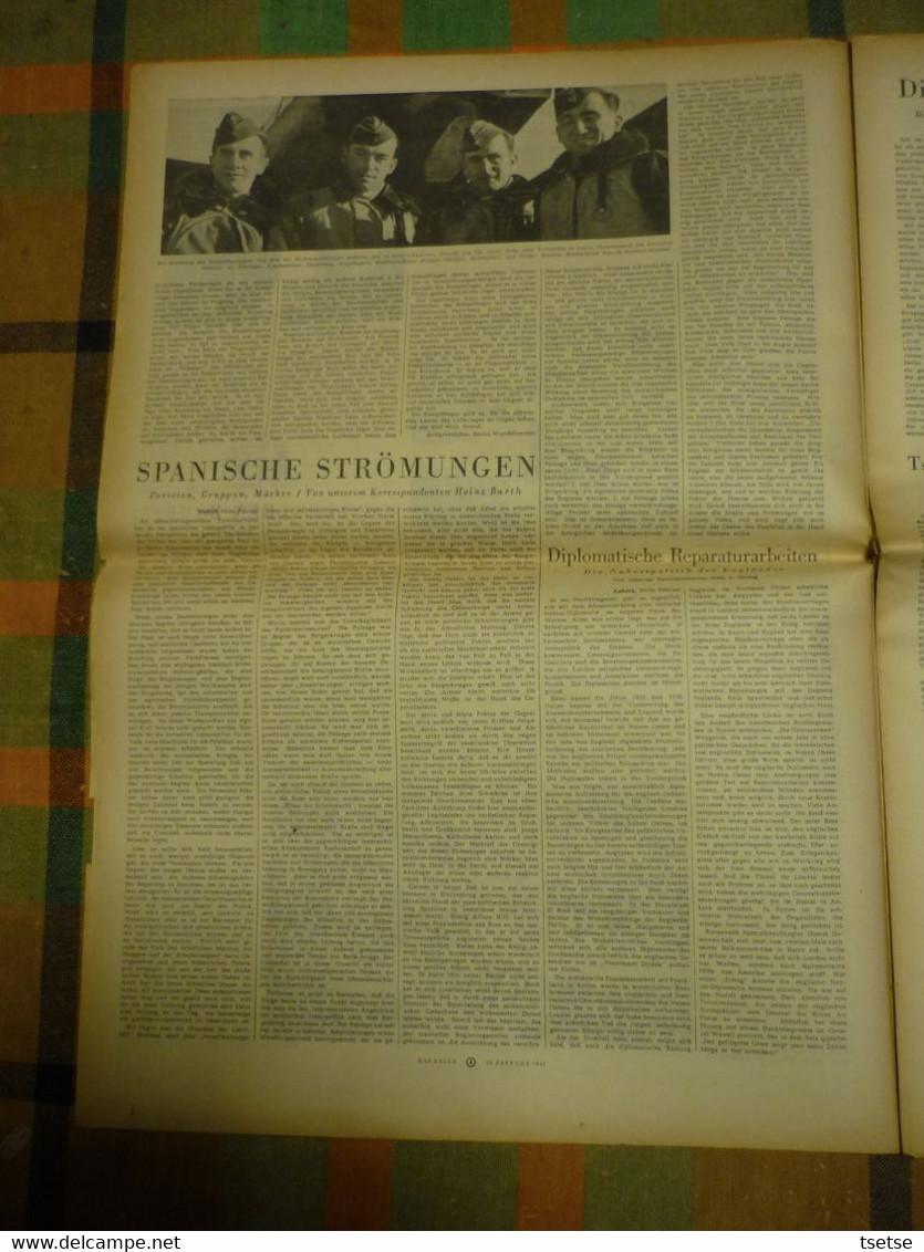 Journal De Propagante Allemand DAS REICH édité Par Le Parti National-socialiste - Février 1941  N° 7 - Tedesco