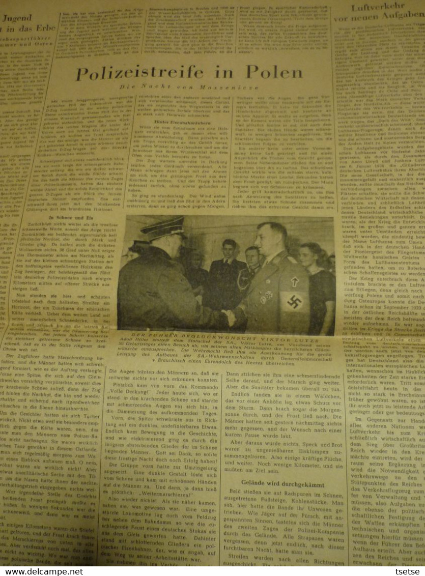 Journal De Propagante Allemand DAS REICH édité Par Le Parti National-socialiste - Janvier 1941  N° 1 - German