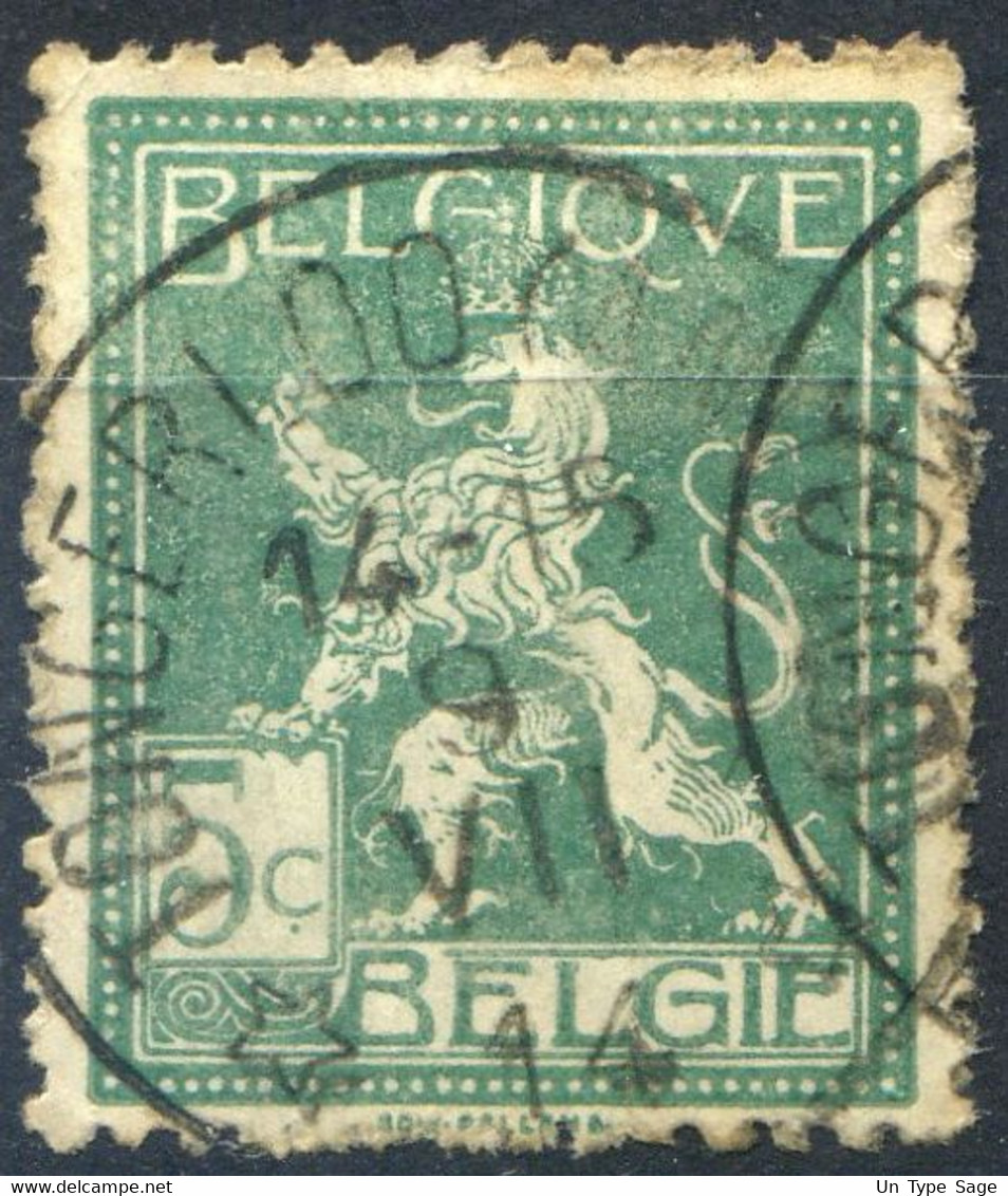 Belgique COB N°110 Cachet Relais (étoile) TANGERLOO - (F2149) - 1912 Pellens