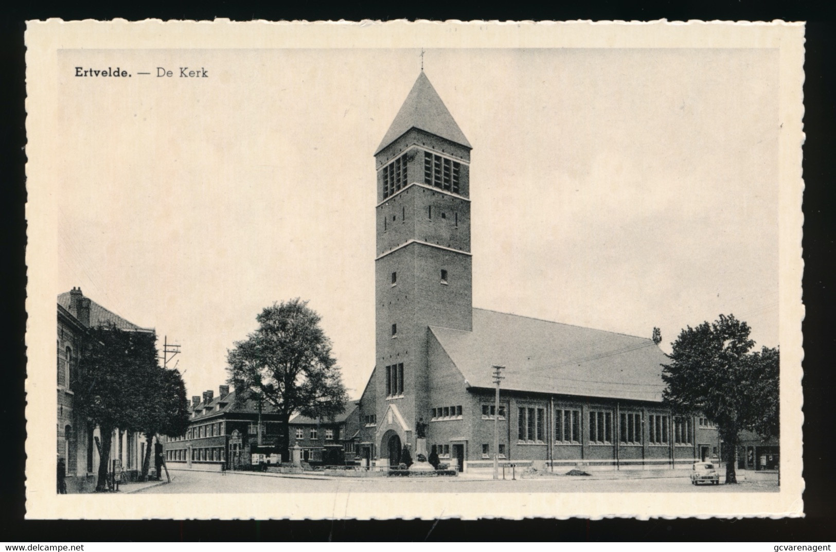 ERTVELDE  DE KERK   2  SCANS - Evergem