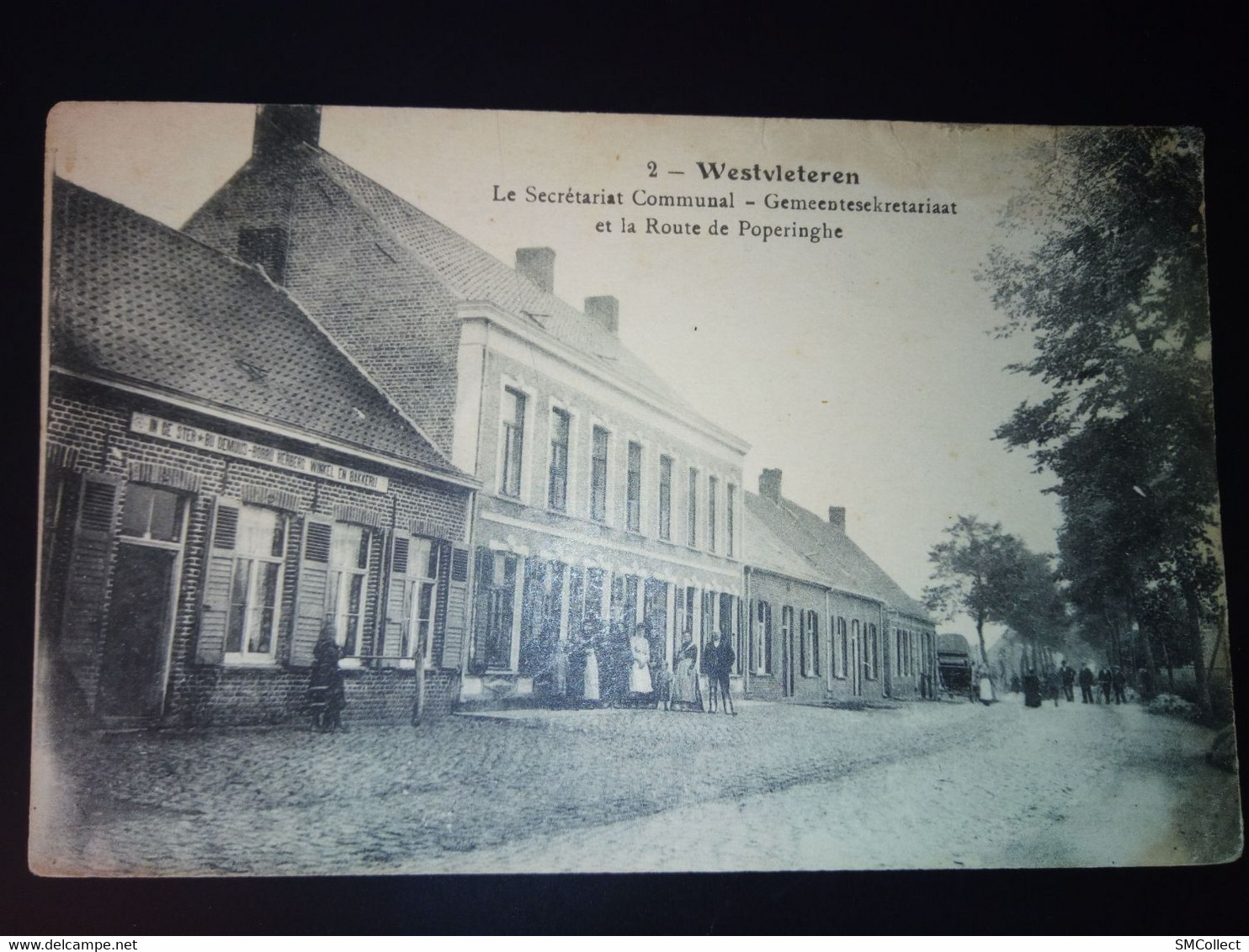 Westvleteren, Secrétariat Communal Et Route De Poperinghe (A7p67) - Vleteren