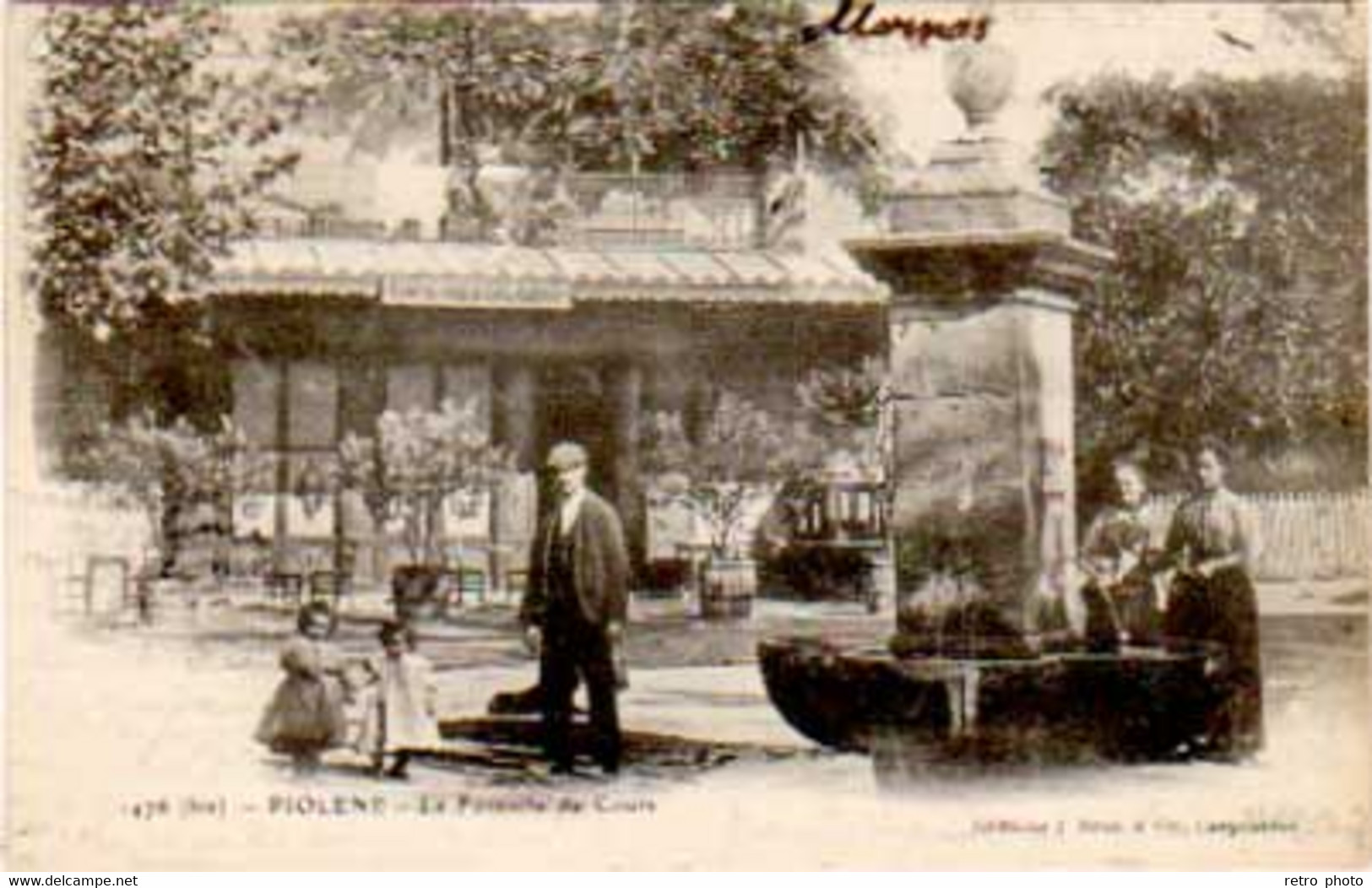 Cpa Piolenc - La Fontaine Du Cours     ( S.9881) - Piolenc