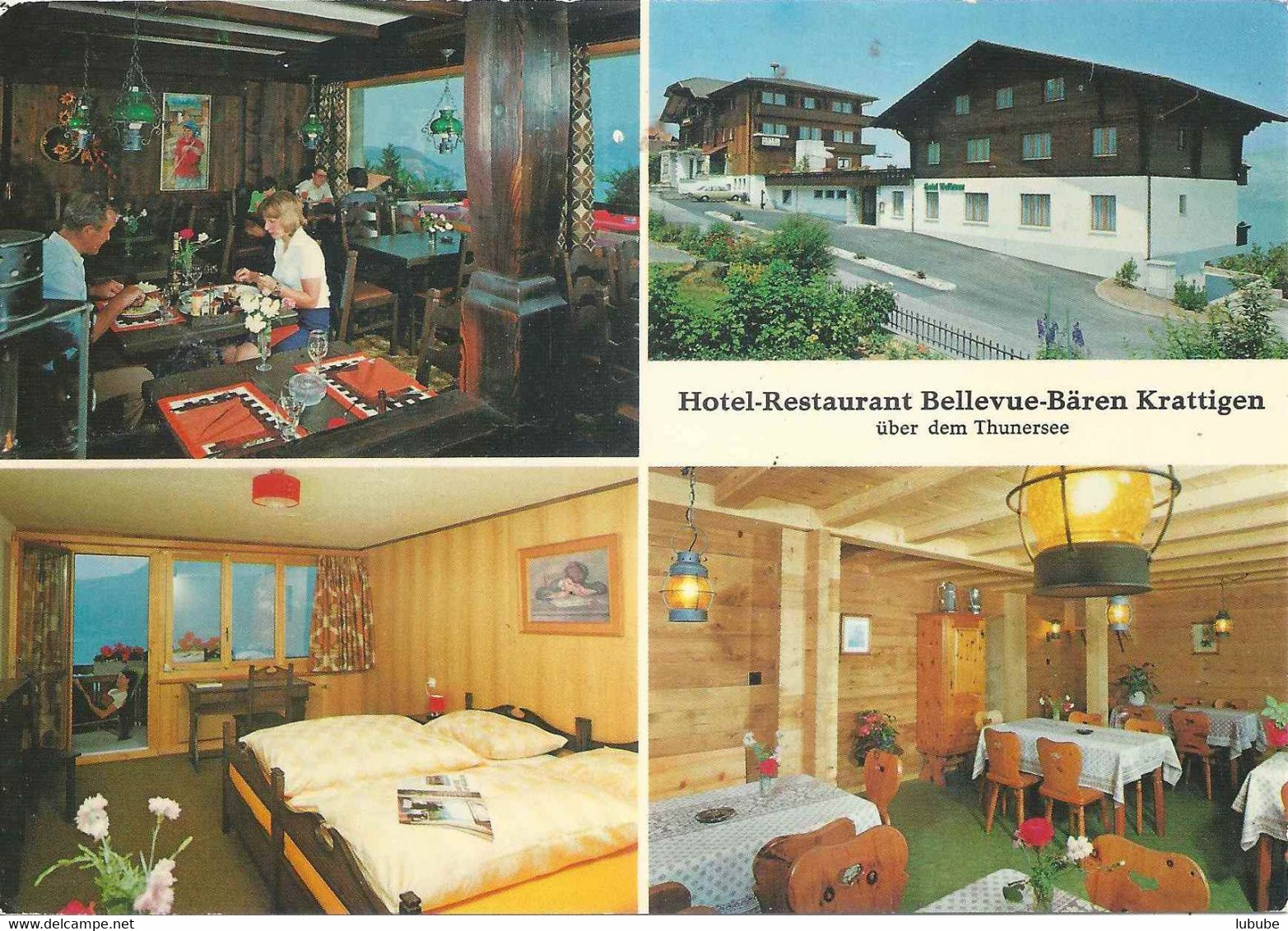 Krattigen - Hotel Restaurant Bellevue Bären  (4 Bilder)         1976 - Krattigen