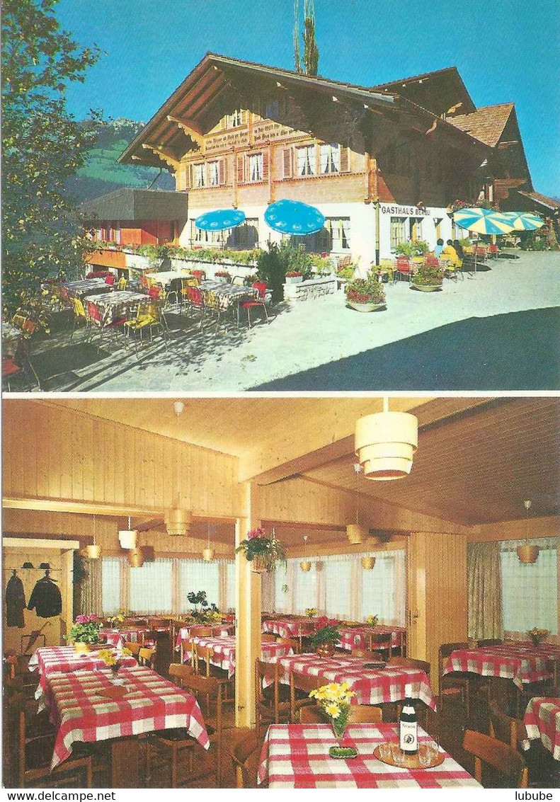 Diemtigen - Hotel Restaurant Bergli  (2 Bilder)          Ca. 1970 - Diemtigen