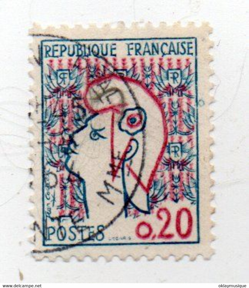 1961 N°1282 Marianne De Cocteau - 1961 Marianne Of Cocteau