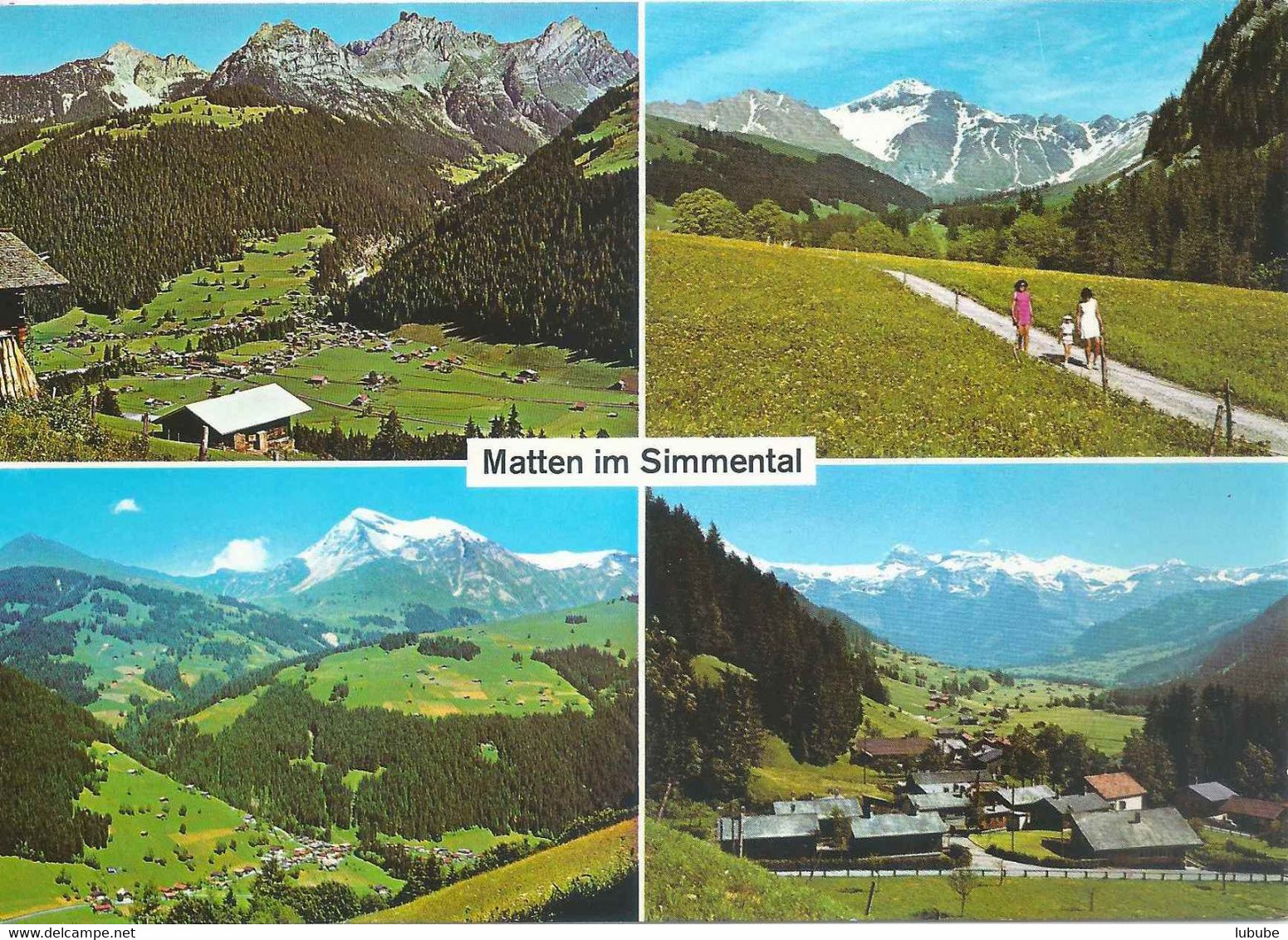 Matten Im Simmental - Fermeltal  (4 Bilder)          Ca. 1970 - Autres & Non Classés