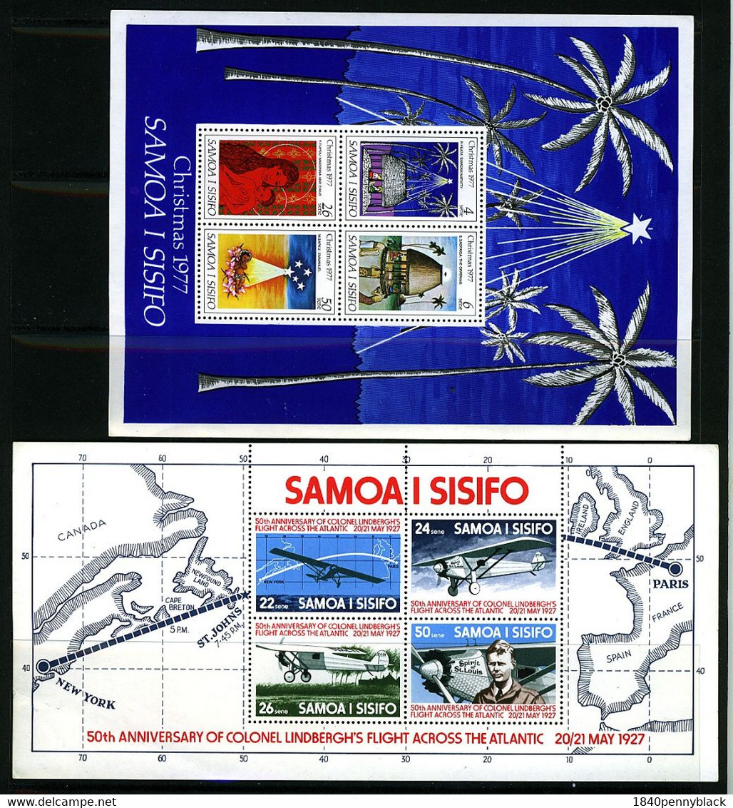 SAMOA1970-9 10 miniature sheets MNH unmounted mint