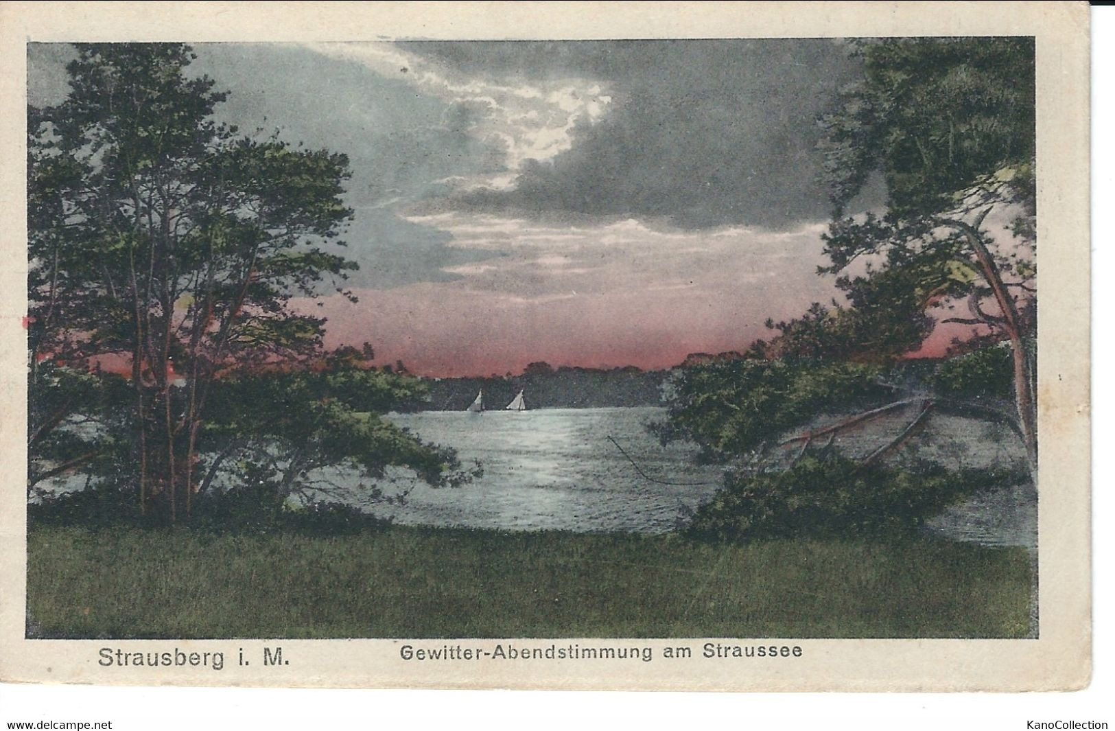 Strausberg In Märkisch-Oderland, Straussee, Illustration, Nicht Gelaufen - Strausberg