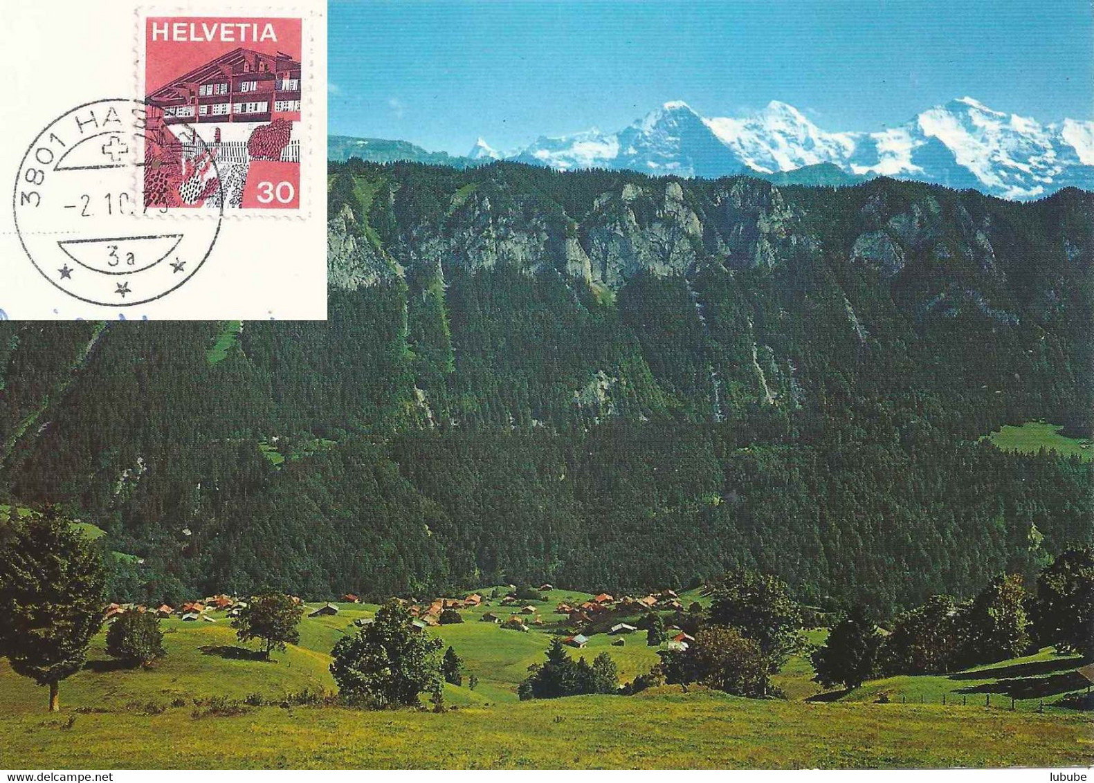 Habkern - Eiger, Mönch, Jungfrau          1975 - Habkern