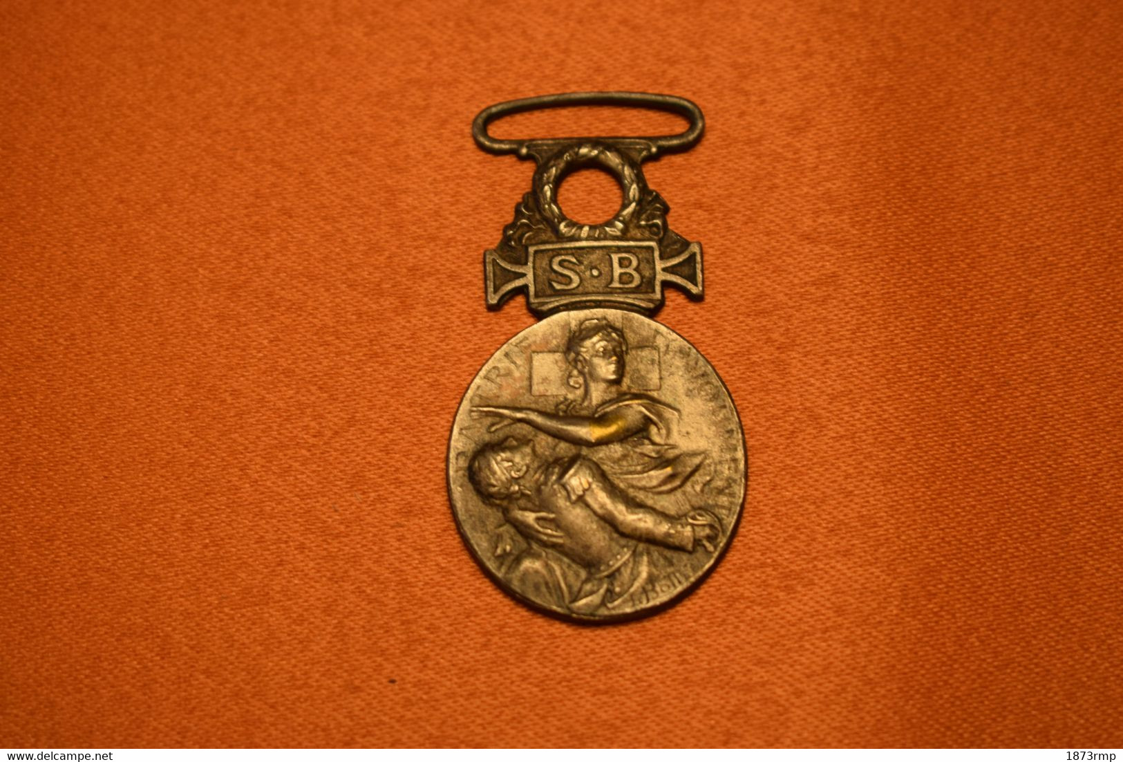 1870,14/18 , MÉDAILLE DES SECOURS AUX BLESSÉS, SANS RUBAN - Francia